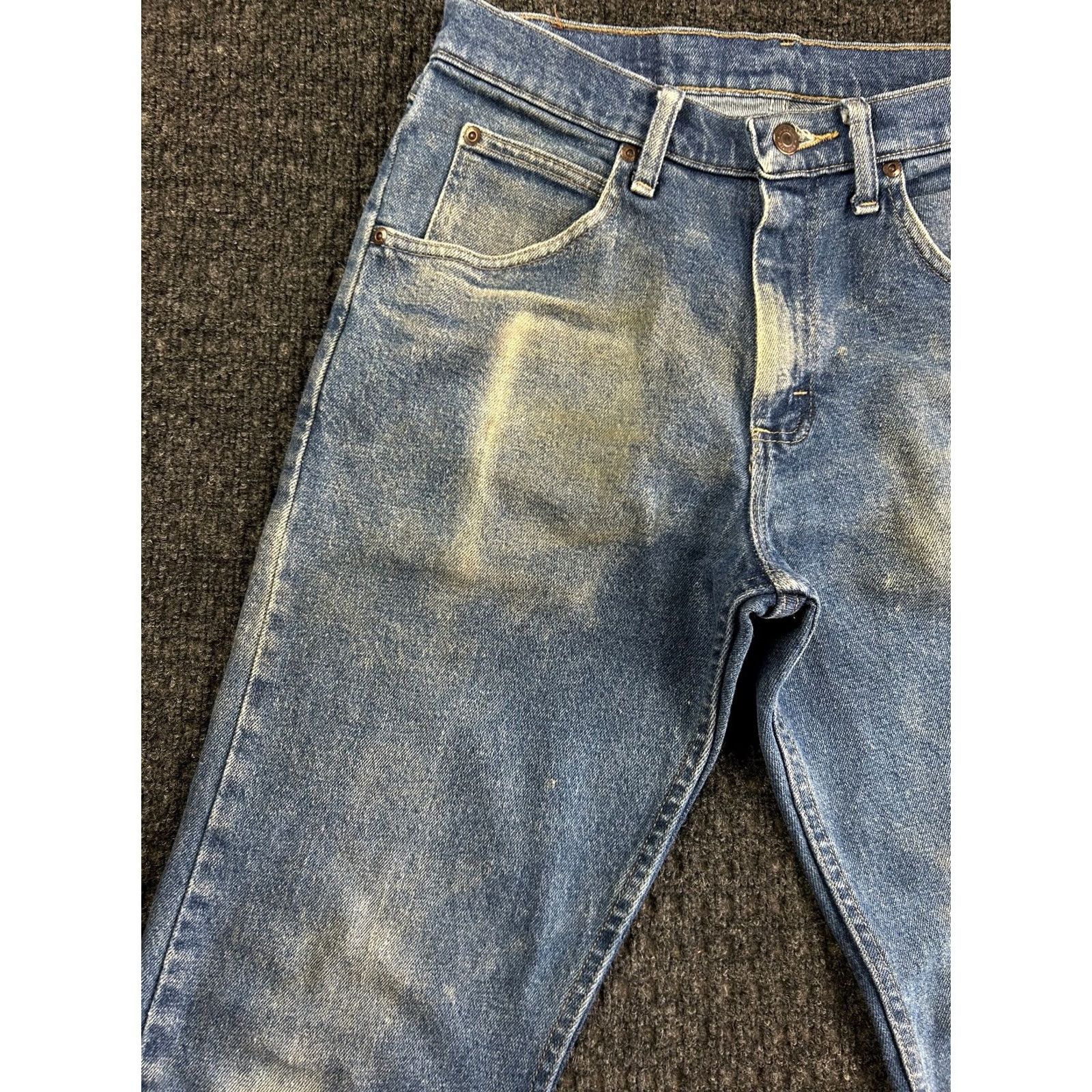 Wrangler Wrangler Jeans Mens 30 x 32 Relaxed Fit Denim Workwear 1097FXVMD Regular Blue Jeans Size US 30 / EU 46 - 5 Thumbnail