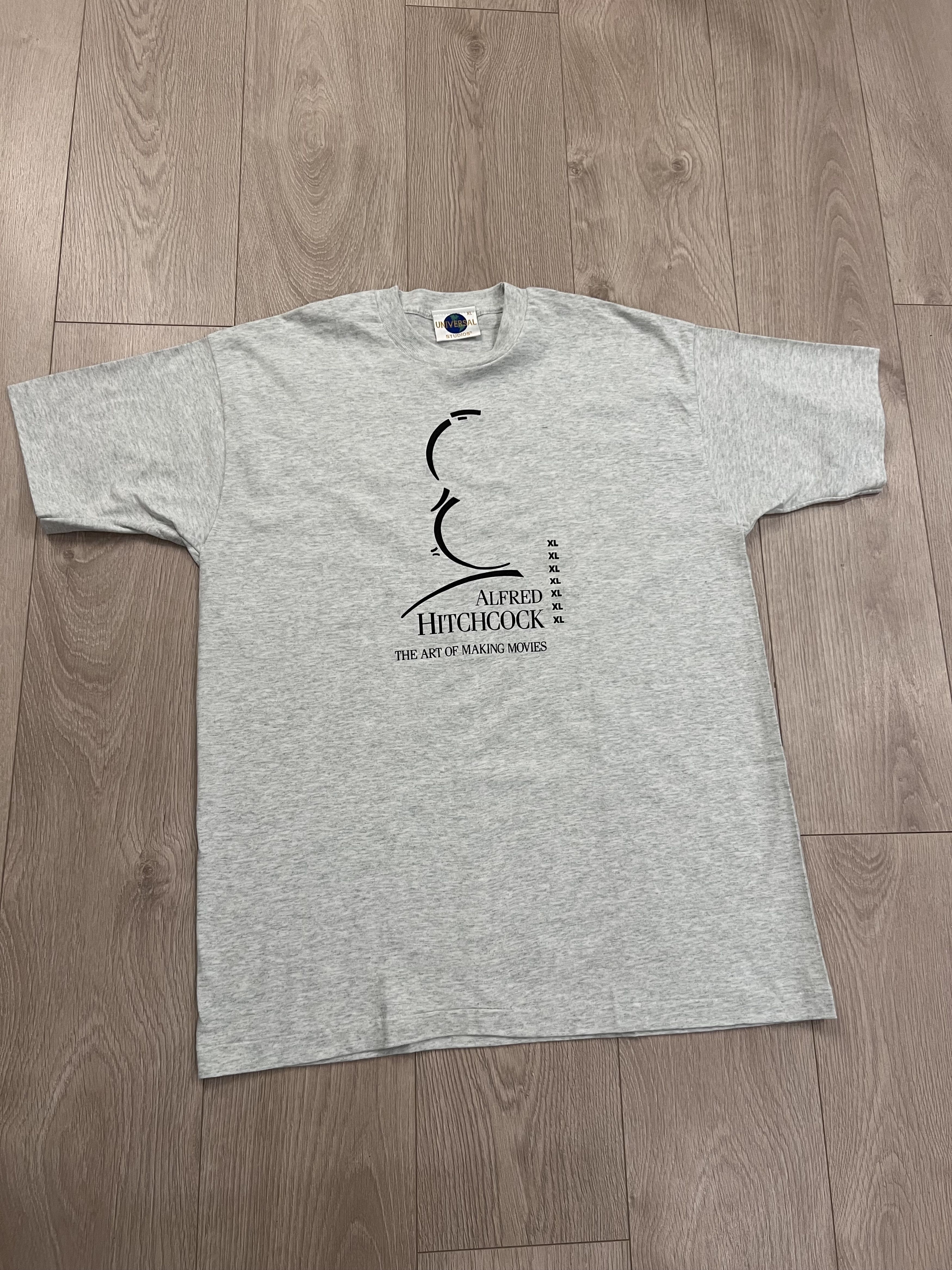 Vintage NOS Vintage 90s Alfred Hitchcock Art Of Making Movies Tshirt Size US XL / EU 56 / 4 - 2 Thumbnail