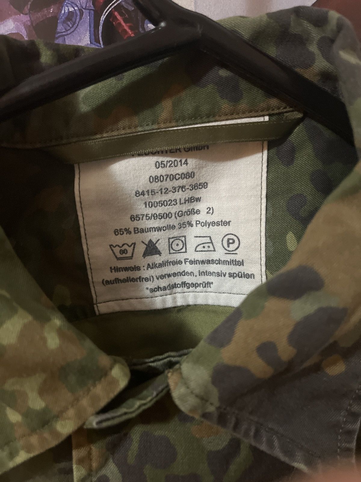 Other German Army Bundeswehr Flecktarn Zipper Shirt Size US M / EU 48-50 / 2 - 7 Thumbnail