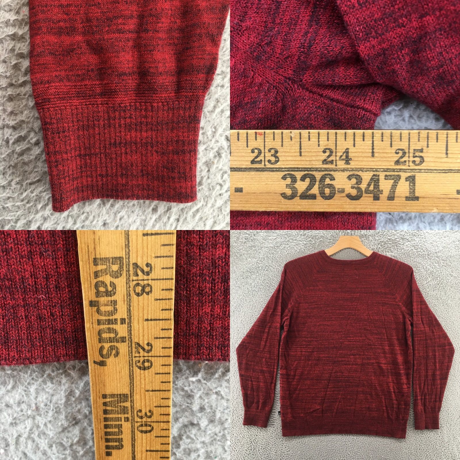 American Eagle Outfitters American Eagle Outfitters Sweater Mens XL Red Cotton Blend Long Sleeve Pullover Size US XL / EU 56 / 4 - 8 Thumbnail