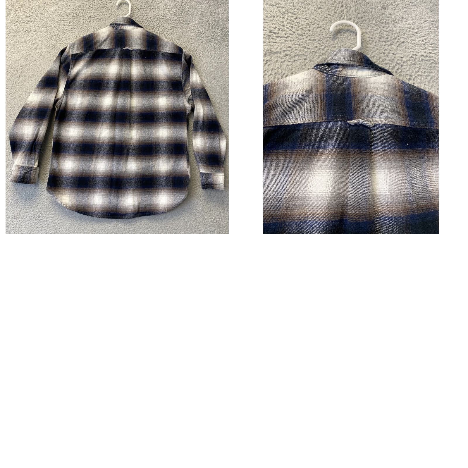 Vintage VINTAGE JACHS Shirt Mens Large Brown Black Plaid Ombre Button Up Outdoor /107-23 Size US L / EU 52-54 / 3 - 8 Thumbnail
