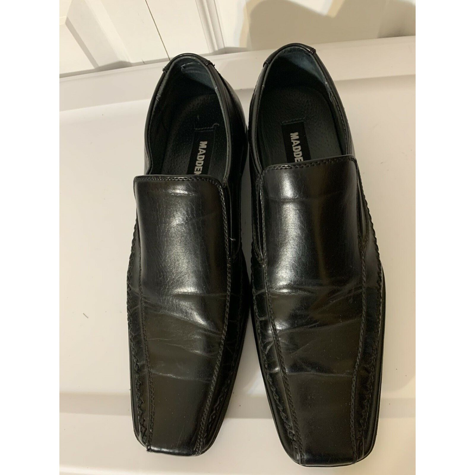 Madden NYC Madden Mens Black Dress Loafers Slip Ons Trace 9.5 M Size US 9.5 / EU 42-43 - 1 Thumbnail