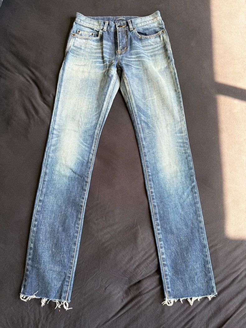Saint Laurent Paris Saint Laurent ParisD02 Blue raw-edge jeans 2504-Nextarrow Size US 29 - 1 Thumbnail