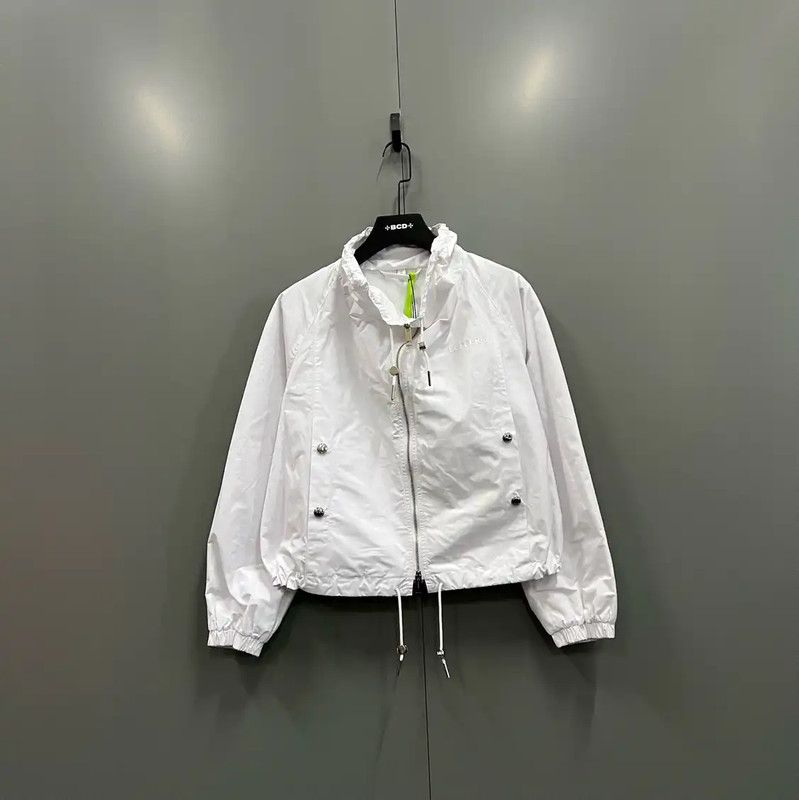 Burberry Burberry White Cotton Women's Jacket Size ONE SIZE - 1 Thumbnail