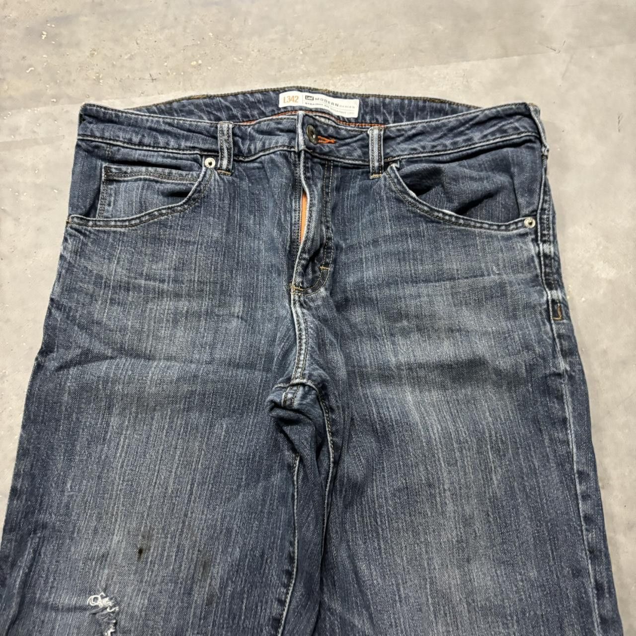 Japanese Brand × Vintage Crazy Vintage Y2K/2000s Grunge Dark Wash Denim Jeans! Size US 34 / EU 50 - 5 Thumbnail