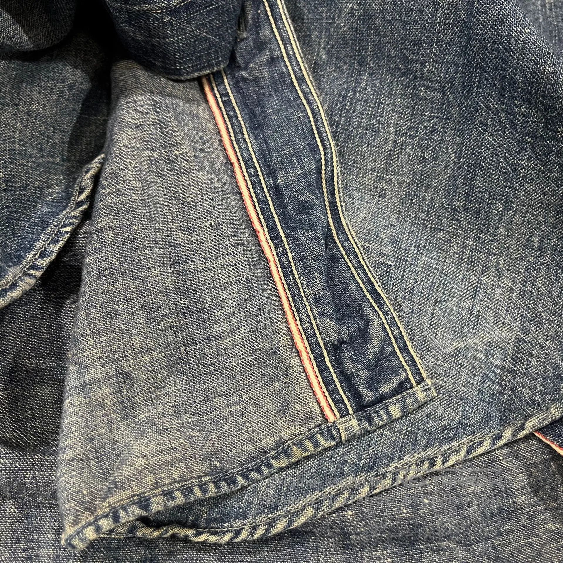 RRL Ralph Lauren RRL Vintage Washed Distressed Work Shirt. Size US M / EU 48-50 / 2 - 9 Thumbnail