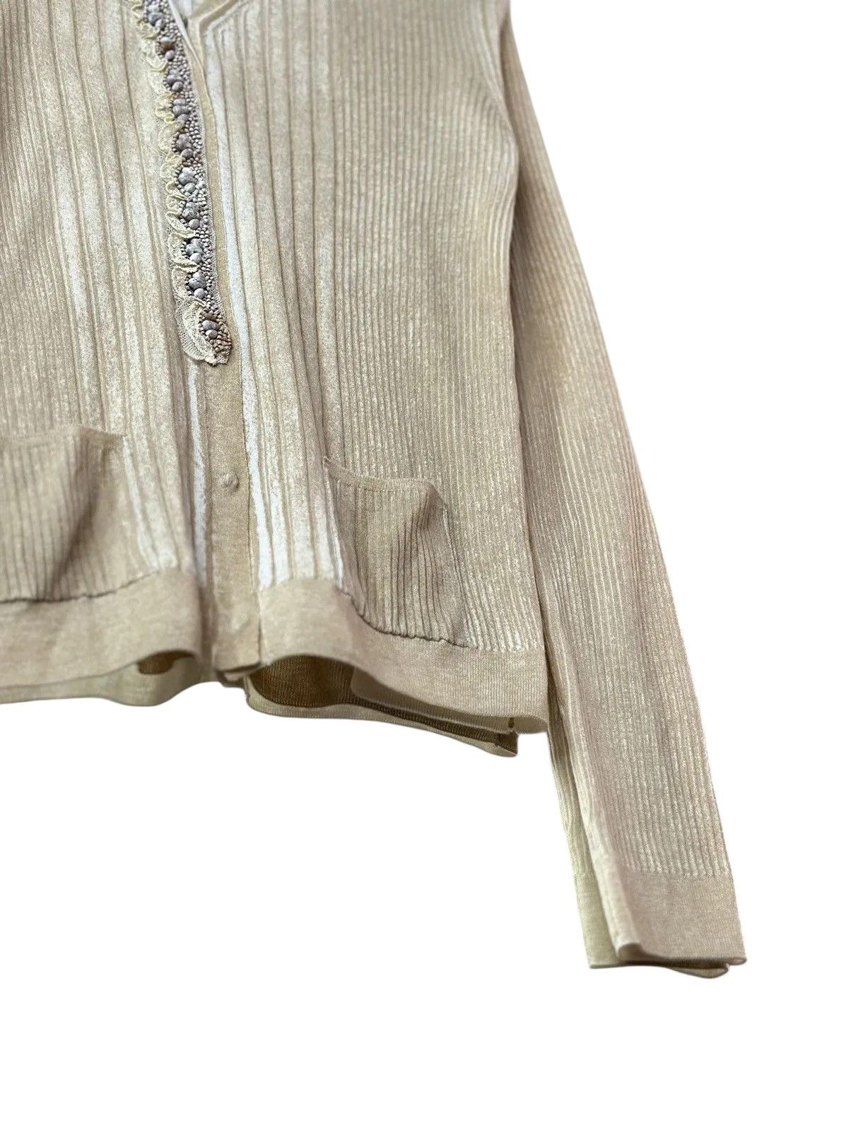 Prada Beige Prada Wool Cardigan Lana Maglioni Gilet W42 S/M Size M / US 6-8 / IT 42-44 - 3 Thumbnail