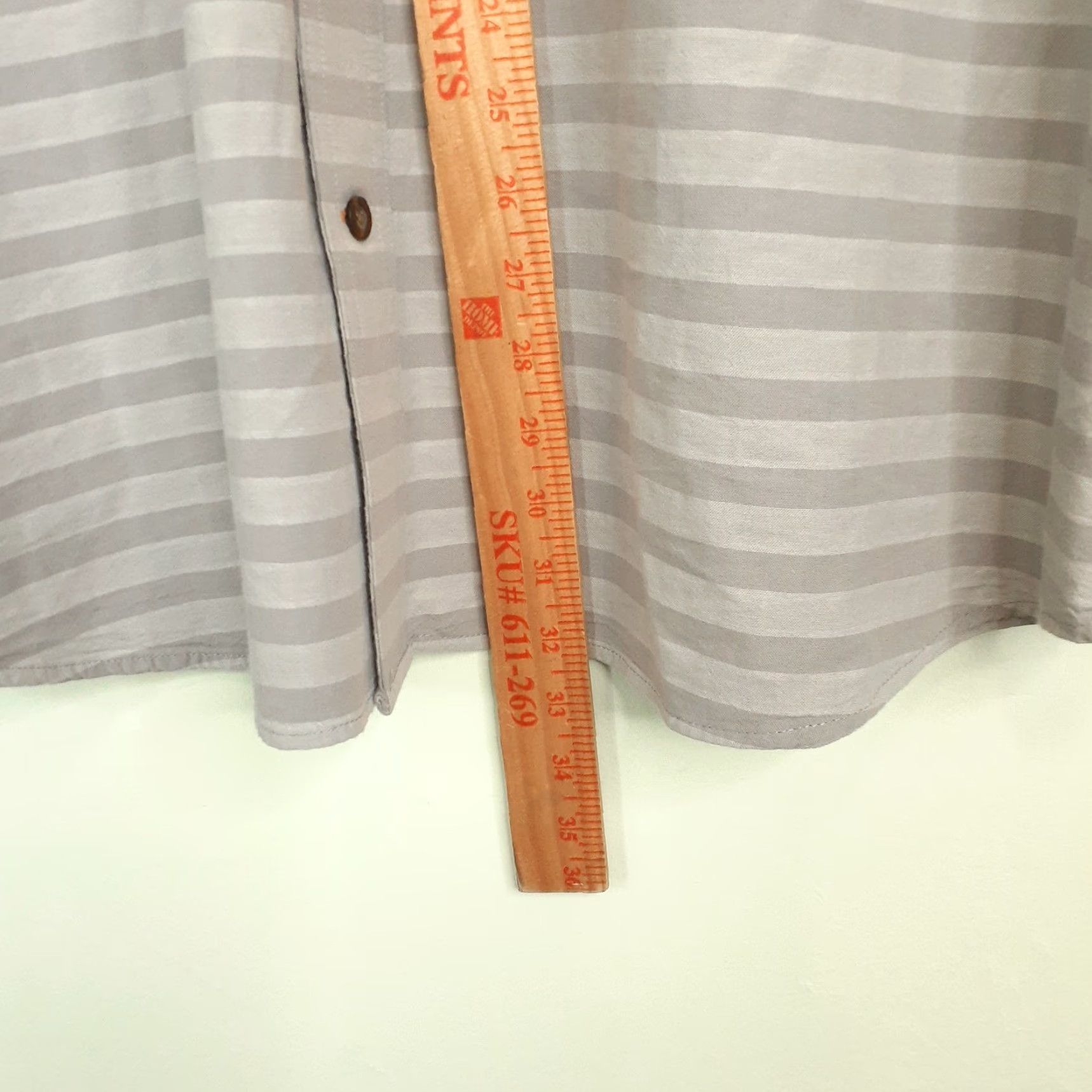 Carhartt VINTAGE Carhartt Loose Fit Short Sleeve Button Up Work Shirt Mens XL Gray Striped Size US XL / EU 56 / 4 - 6 Thumbnail