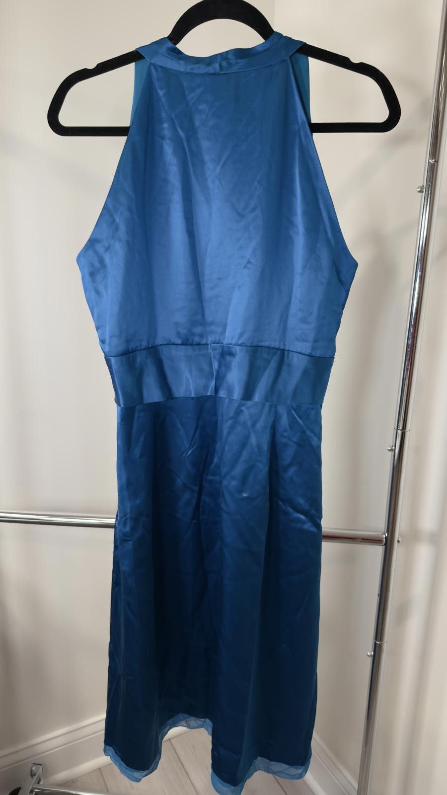 Designer Anya Taylor Elegant Blue Dress - Size 14 Size XL / US 12-14 / IT 48-50 - 2 Thumbnail