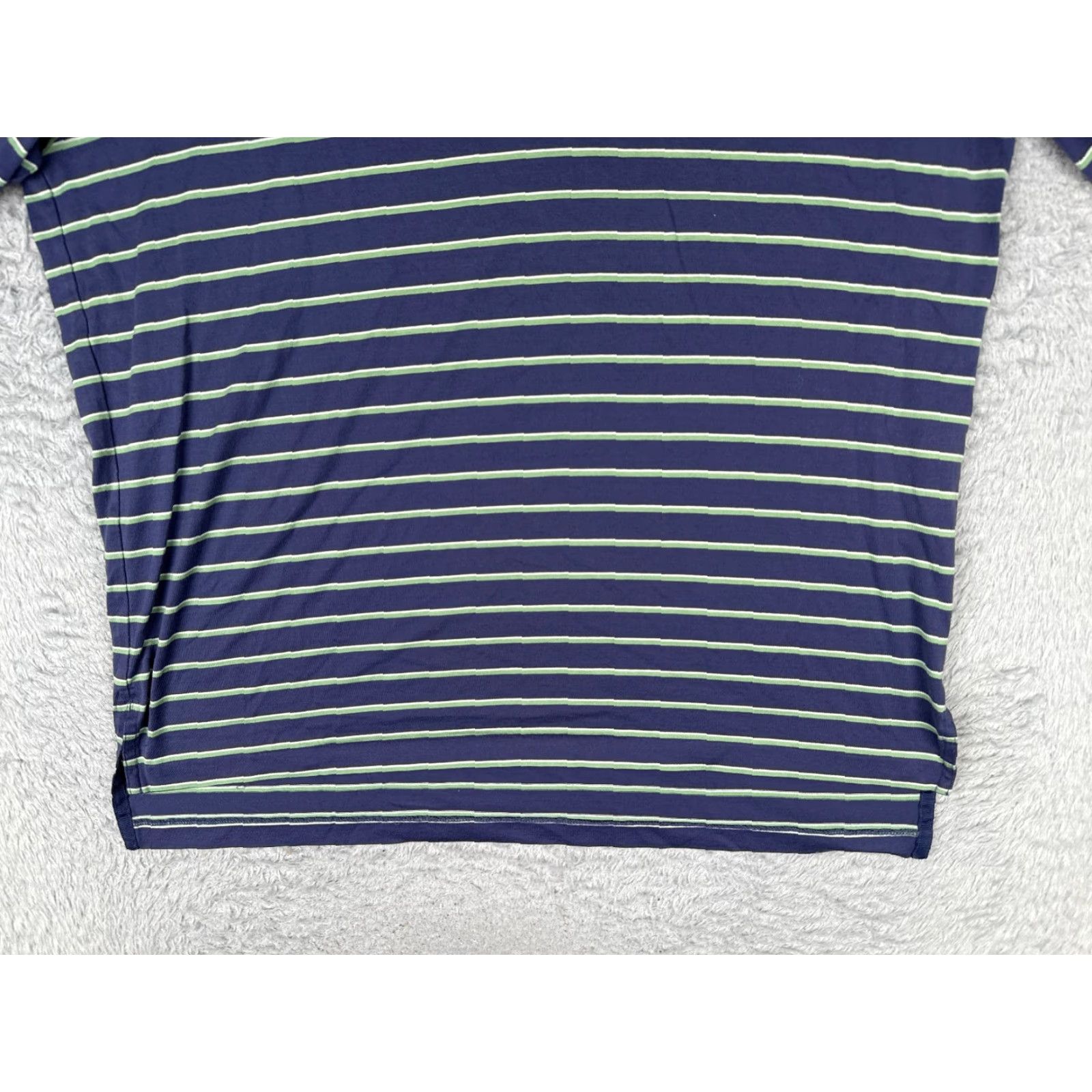 Ralph Lauren VINTAGE Ralph Lauren Polo Golf Shirt Men Large Blue Green Stripe 100% Cotton Polo Shirt Mens Large Blue Striped 100% Cotton Size US L / EU 52-54 / 3 - 5 Thumbnail