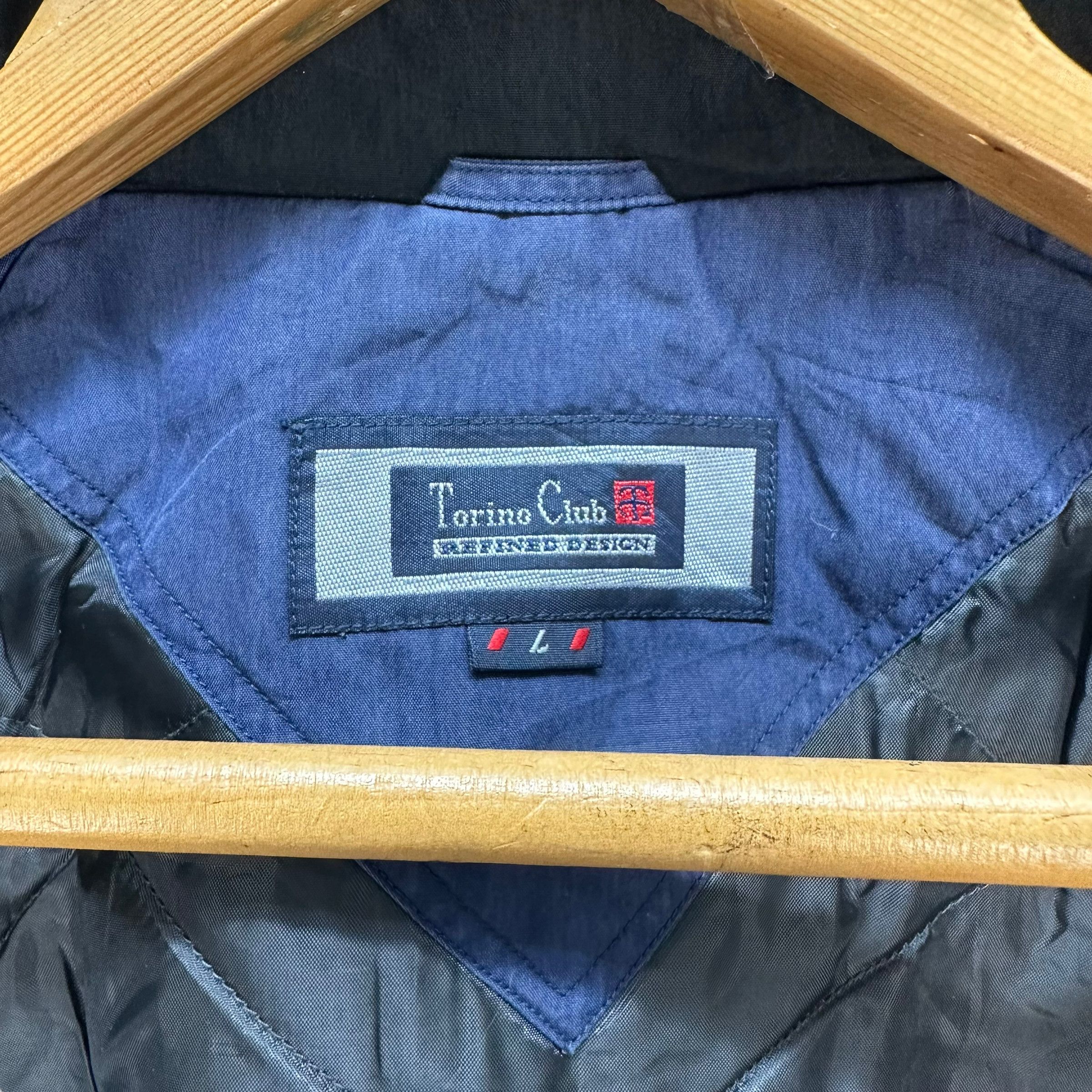 Japanese Brand TRASHED🔥 TORINO CLUB NECK LOGO JACKET #7539-151 Size US L / EU 52-54 / 3 - 13 Thumbnail