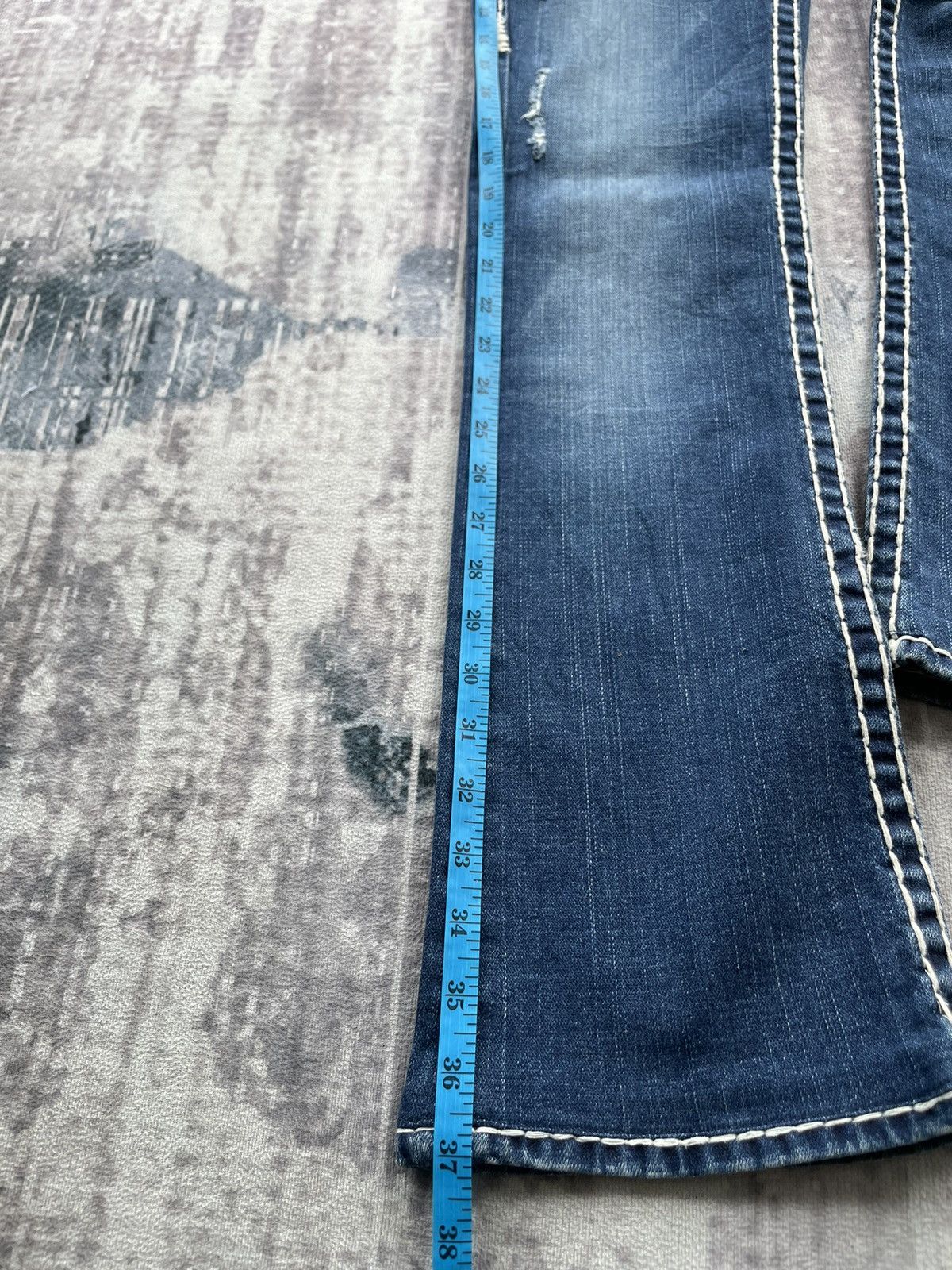 True Religion 2000s True Religion-Joey Super T Bold Stitch Jeans Size US 29 - 11 Thumbnail