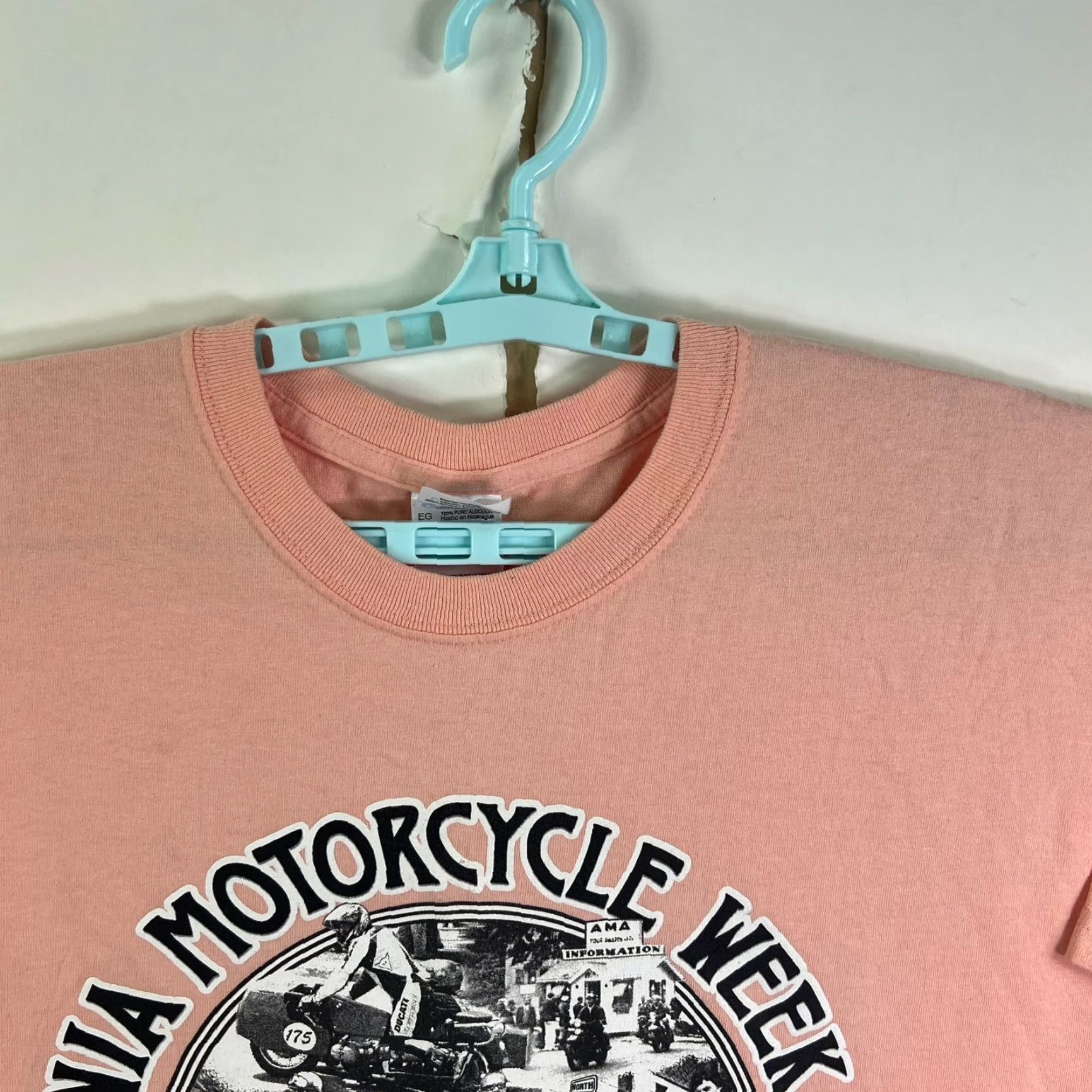 Gildan Gildan Ultra Cotton T-Shirt - Adult XL Orange - Graphic Print - 2008 Laconia 85th Motorcycle Rally - Mens Short Sleeve Size US XL / EU 56 / 4 - 4 Thumbnail