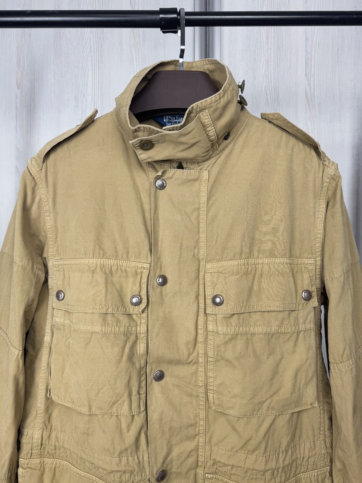 Polo Ralph Lauren Polo Ralph Lauren Beige Tan Army Utility Jacket Military Size US S / EU 44-46 / 1 - 3 Thumbnail