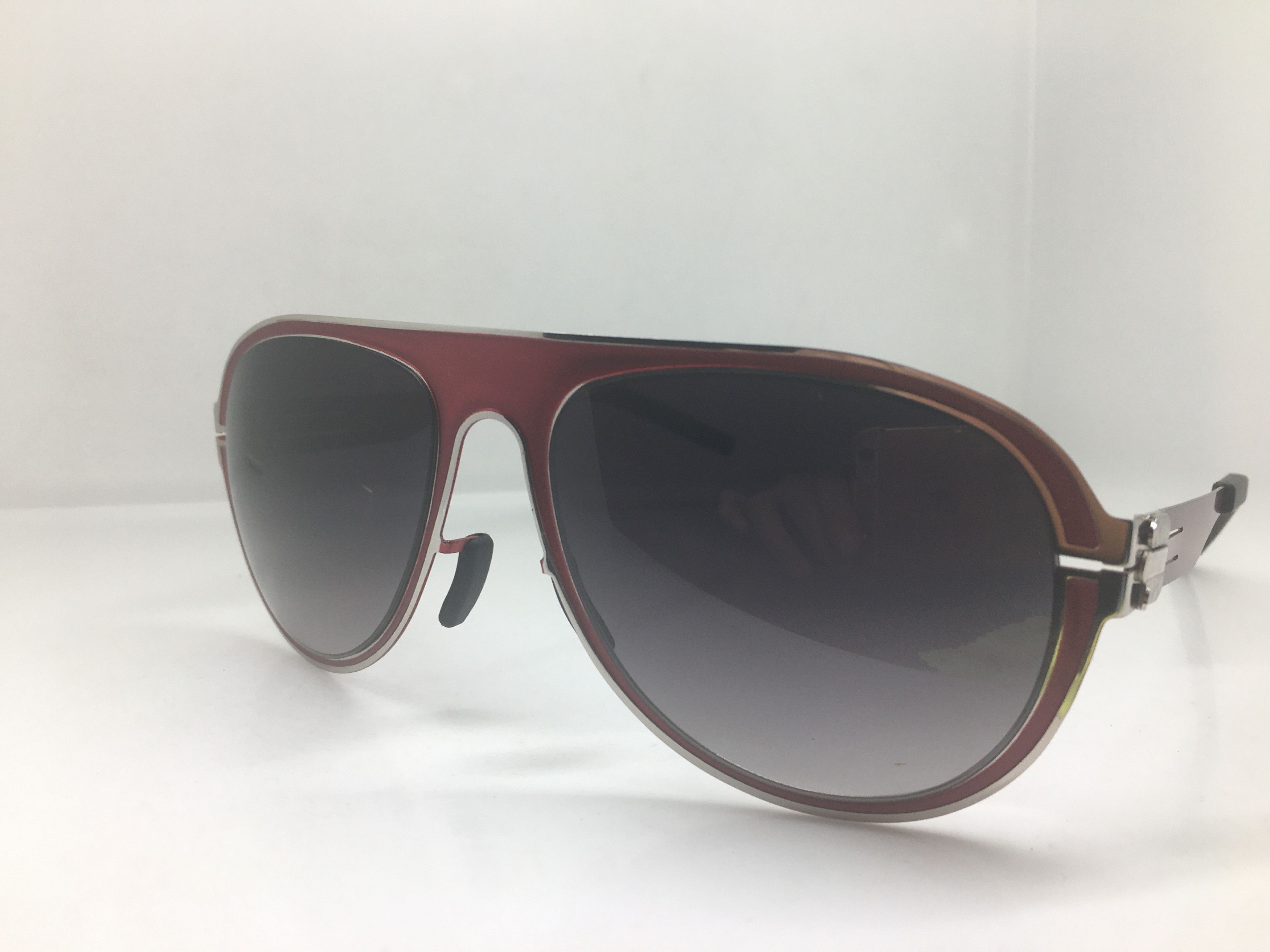 Other FEADERZ YEPERDOODLE Red Silver Alloy Aviator Sunglasses Size ONE SIZE - 3 Thumbnail