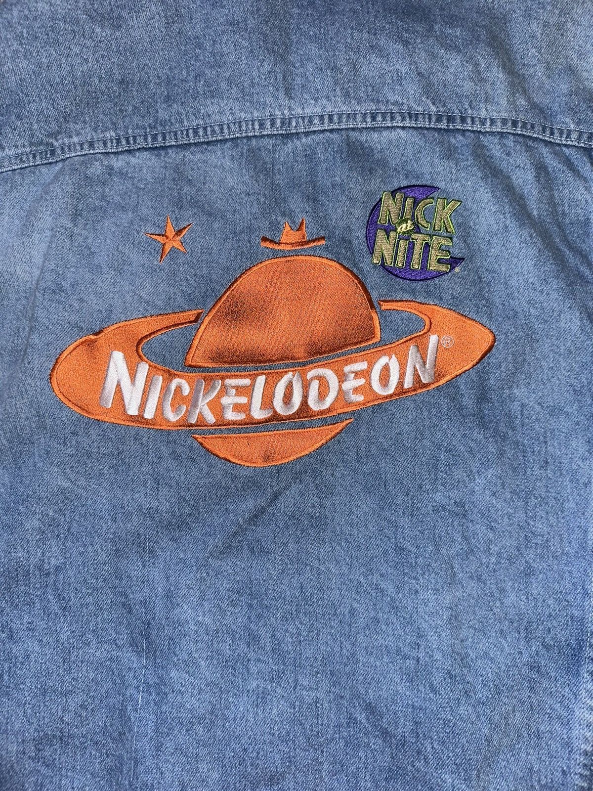 Nickelodeon × Vintage Vintage 90’s Nickelodeon Nick at Nite Denim Jacket Size US XL / EU 56 / 4 - 4 Thumbnail