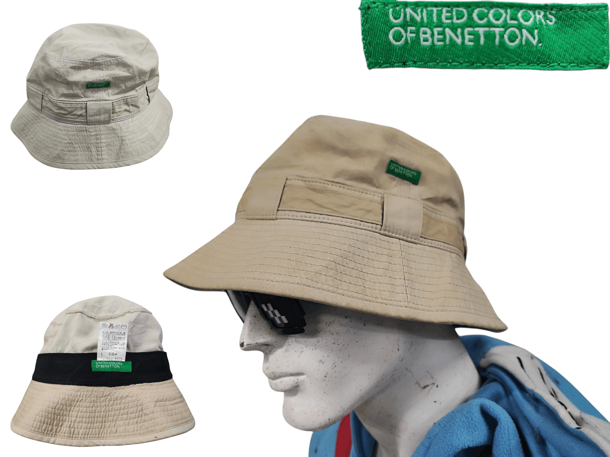 United Colors Of Benetton United Colors of Benetton Bucket Hats Size L Size ONE SIZE - 1 Thumbnail