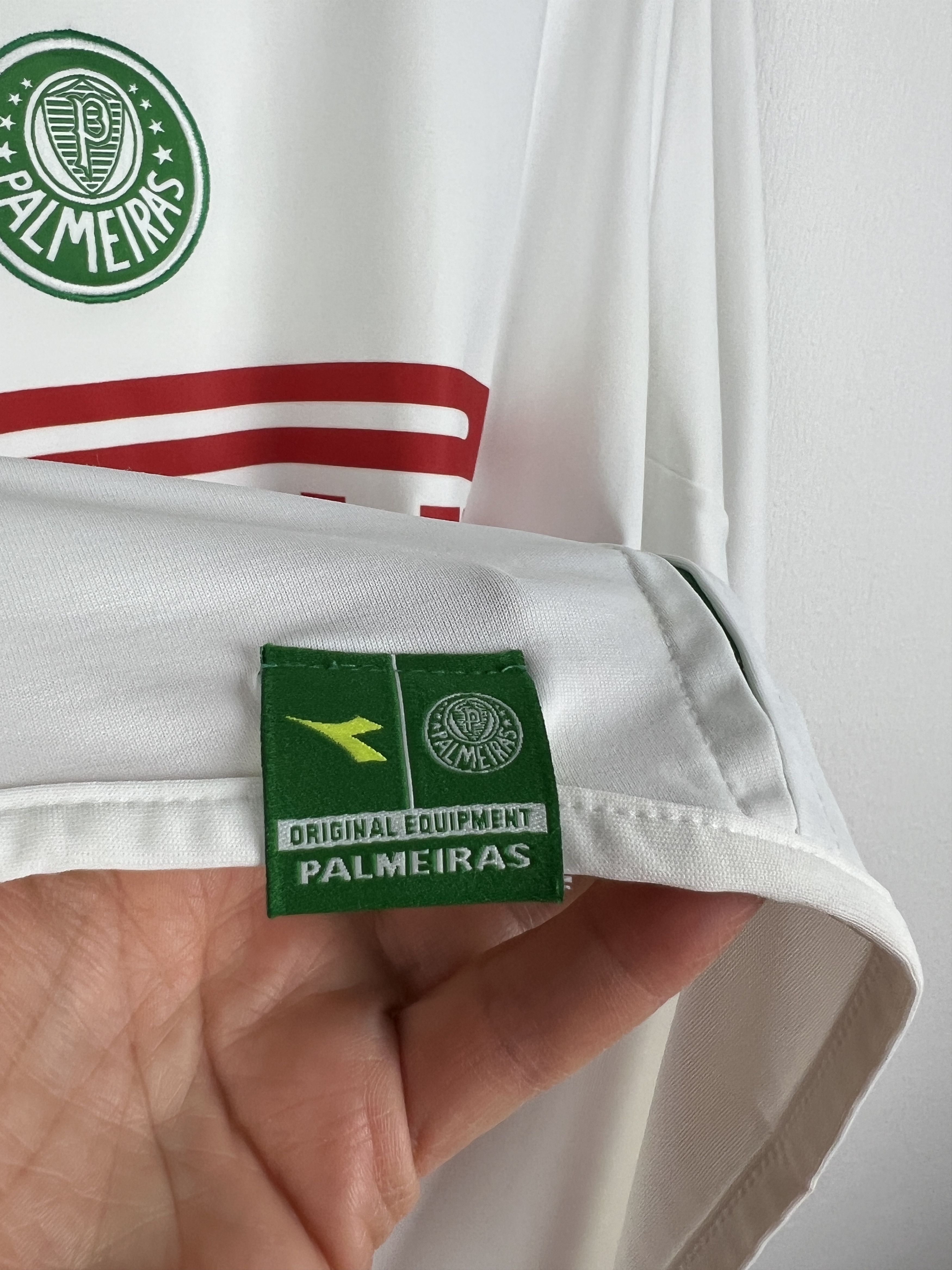 Diadora Palmeiras Away football shirt Soccer Player Issue Jersey Size US XL / EU 56 / 4 - 5 Thumbnail