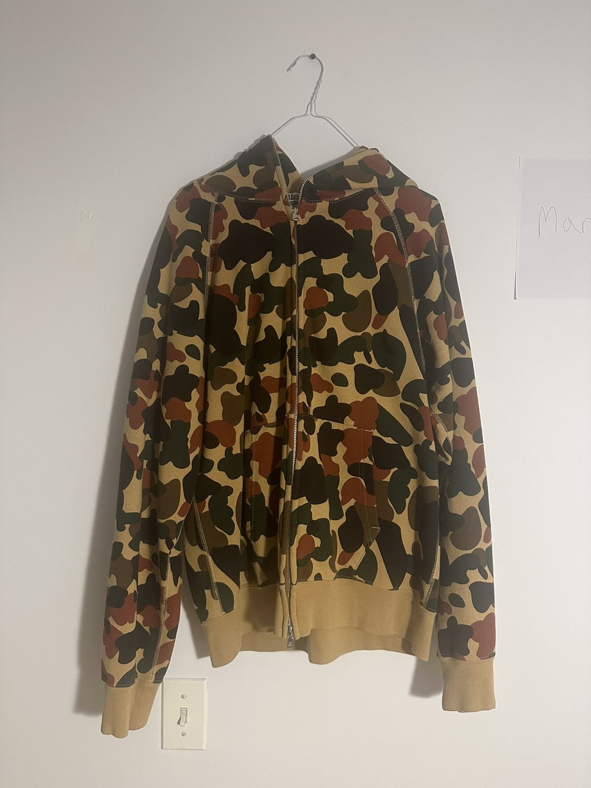Bape Human Camo Full Zip Hoodie Size US L / EU 52-54 / 3 - 1 Thumbnail