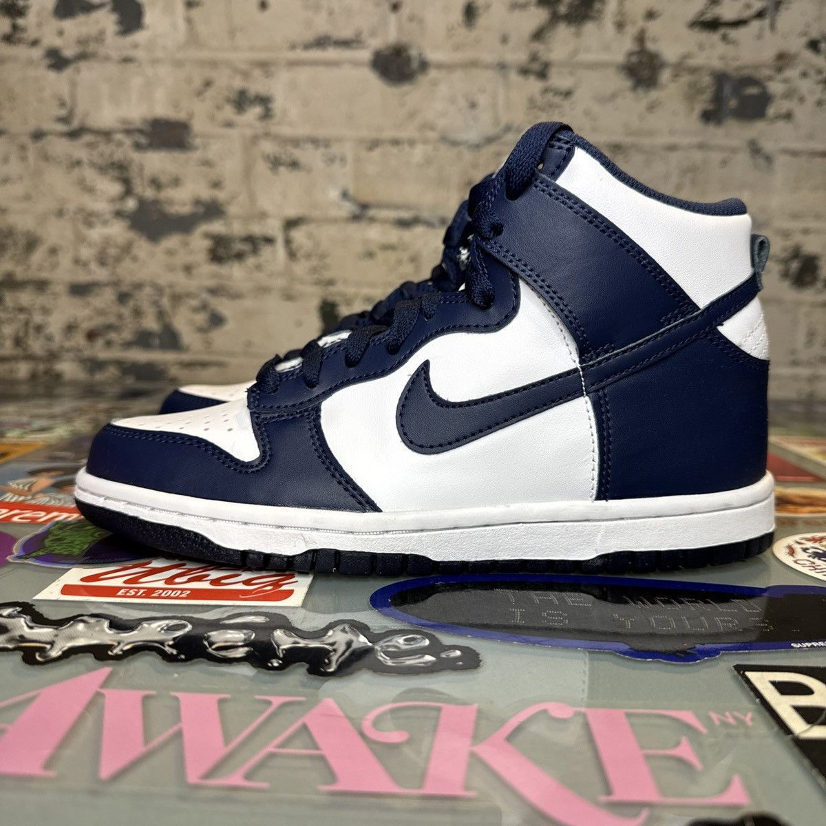 Nike Nike Dunk High Midnight Navy GS Size 4Y KIDS Size US 5 / EU 37 - 1 Thumbnail