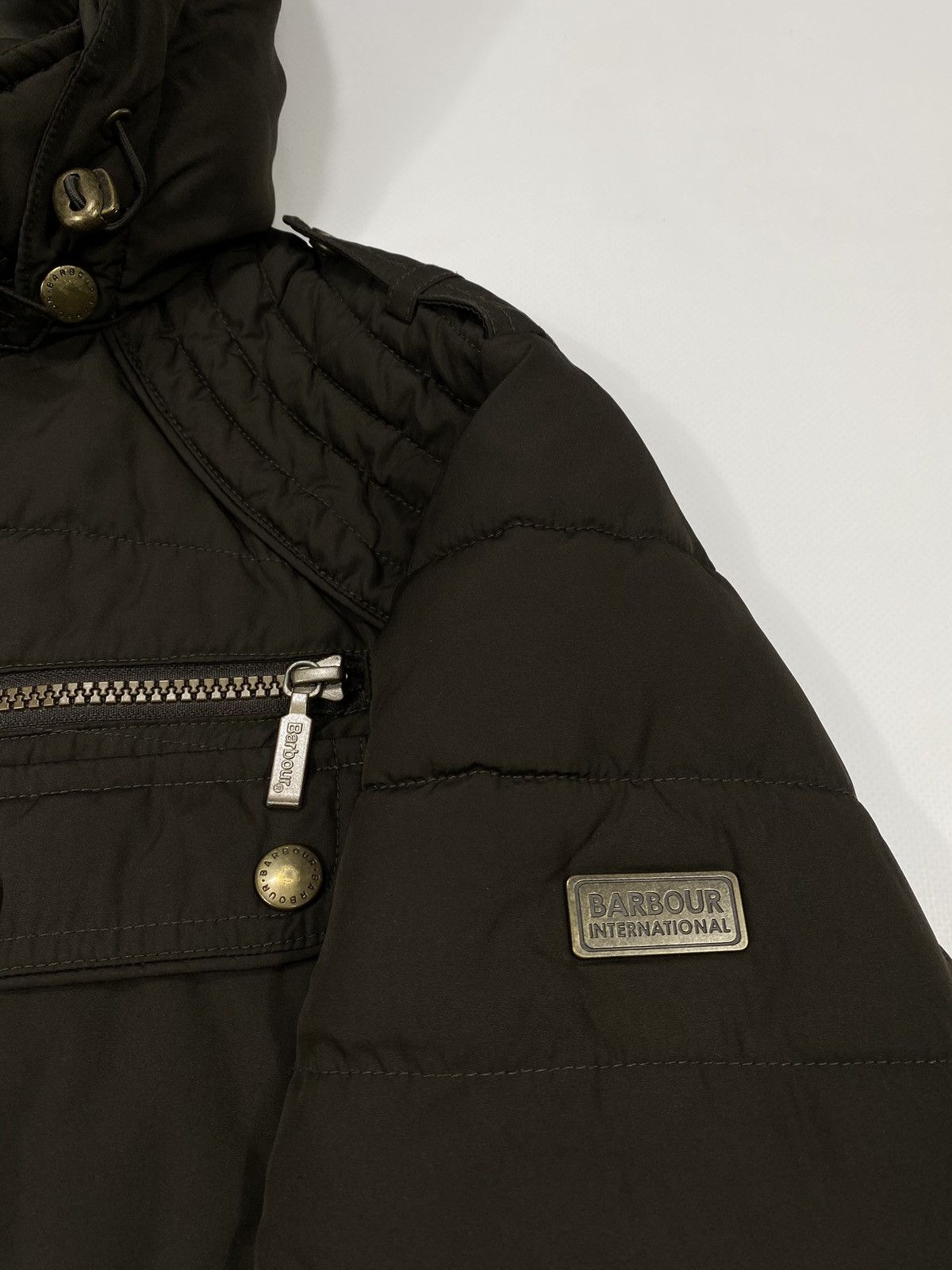 Barbour Barbour UK Short Bomber Jacket Quilted Insulated Size L / US 10 / IT 46 - 6 Thumbnail
