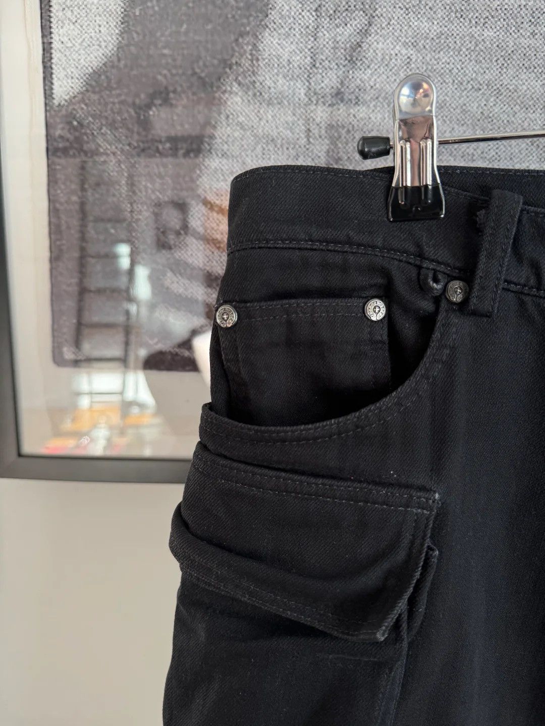 Chrome Hearts 🚭 GRAIL 🚭 90's FLEUR CARGO DOUBLE KNEE 8-POCKET CARGO PANTS Size US 34 / EU 50 - 5 Thumbnail