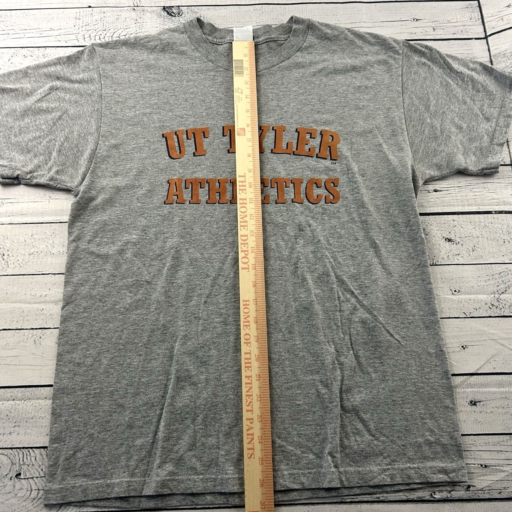 Fruit Of The Loom VINTAGE University of Texas Tyler Athletics Short Sleeve T Shirt Men's Large Gray Size US L / EU 52-54 / 3 - 3 Thumbnail
