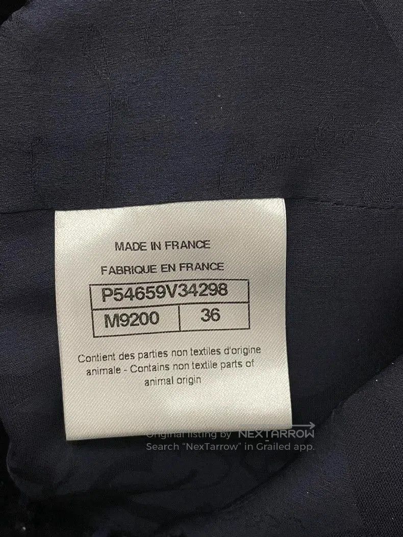 Chanel Chanel Blue Tweed Zip Jacket. Size US M / EU 48-50 / 2 - 5 Thumbnail