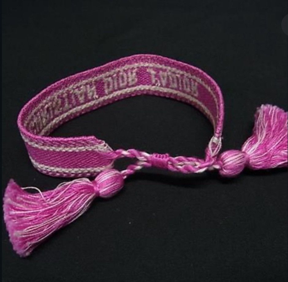 Christian Dior Monsieur Woven Cotton J'Adior Friendship Bracelet Size ONE SIZE - 2 Thumbnail