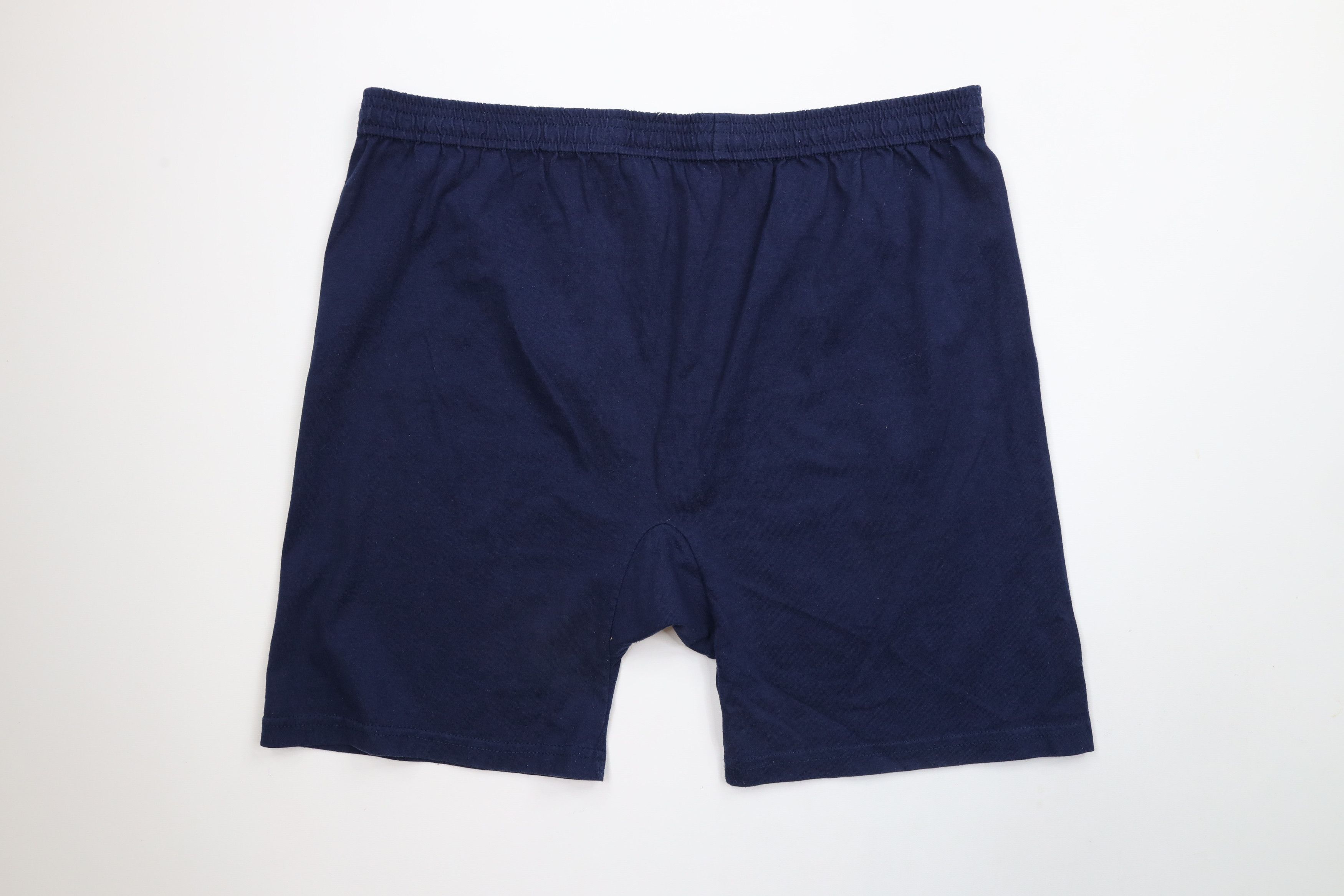 Russell Athletic × Vintage Vintage 90s Russell Athletic Above Knee Shorts Navy Blue USA Size US 36 / EU 52 - 8 Thumbnail