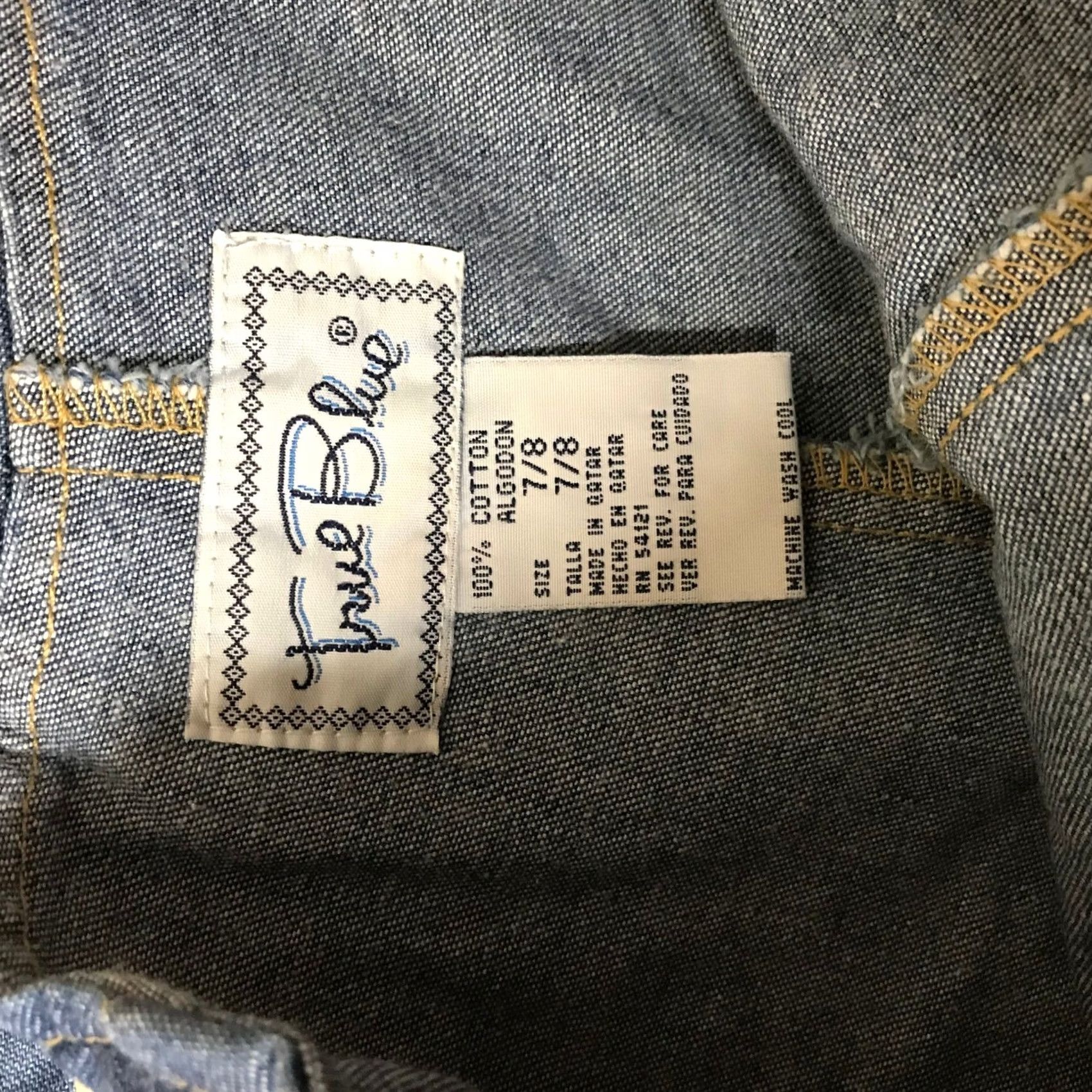 Denime VINTAGE True Blue Denim Mini Skirt Tie Waist Pockets Blue Jean Womens Size 7 8 Size 28" / US 6 / IT 42 - 7 Thumbnail