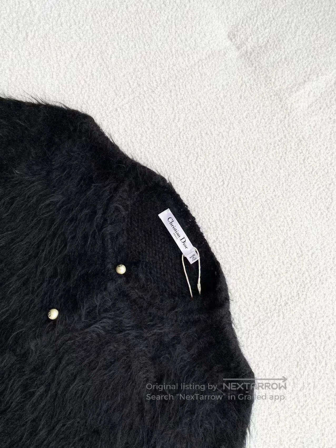 Dior Dior Pearl buttoned alpaca cardigan| Size XS / US 0-2 / IT 36-38 - 4 Thumbnail