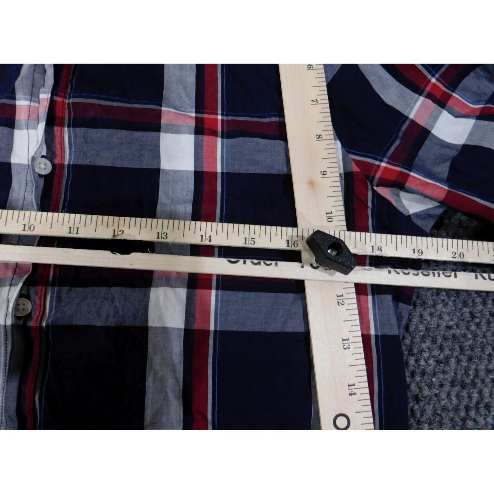 Zara Zara Shirt Slim Blue Button-Up Casual Geometric Knit Cotton Button-Down Collar Mens Small Size US S / EU 44-46 / 1 - 6 Thumbnail