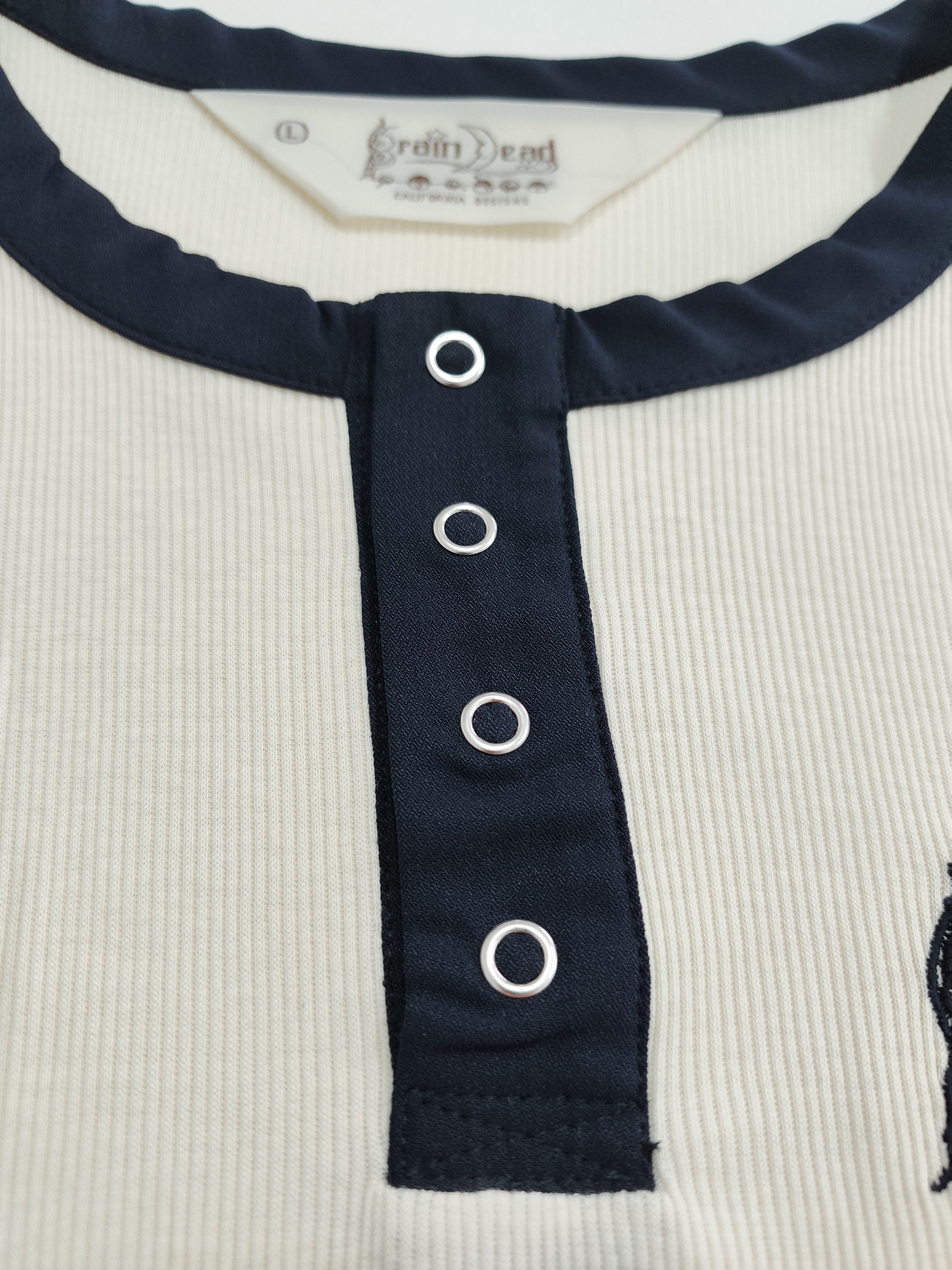 Brain Dead Brain dead "Ribbed Henley" Size L / US 10 / IT 46 - 3 Thumbnail