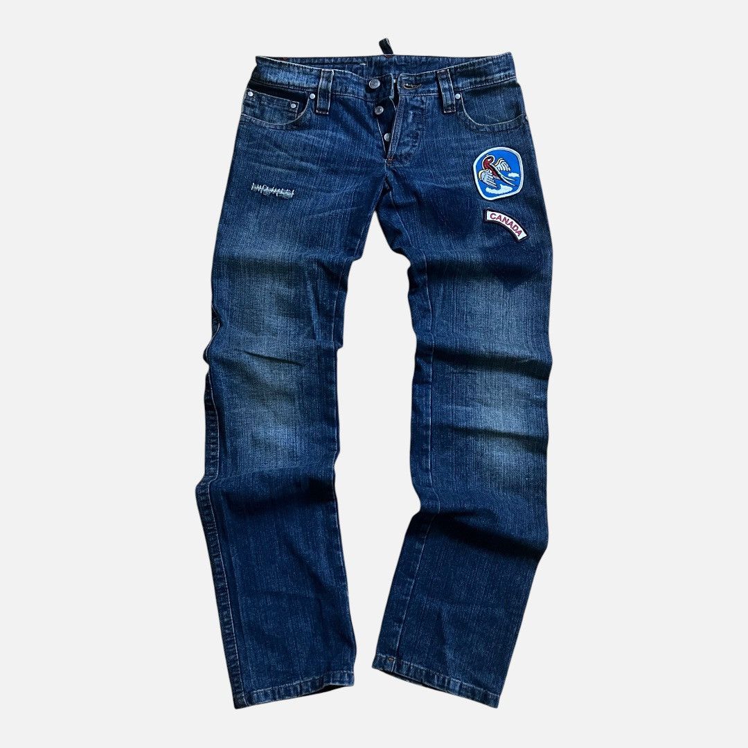 Dsquared2 Dsquared2 SS04 "Chip Chip" Patch Denim Jeans Size US 32 / EU 48 - 2 Thumbnail