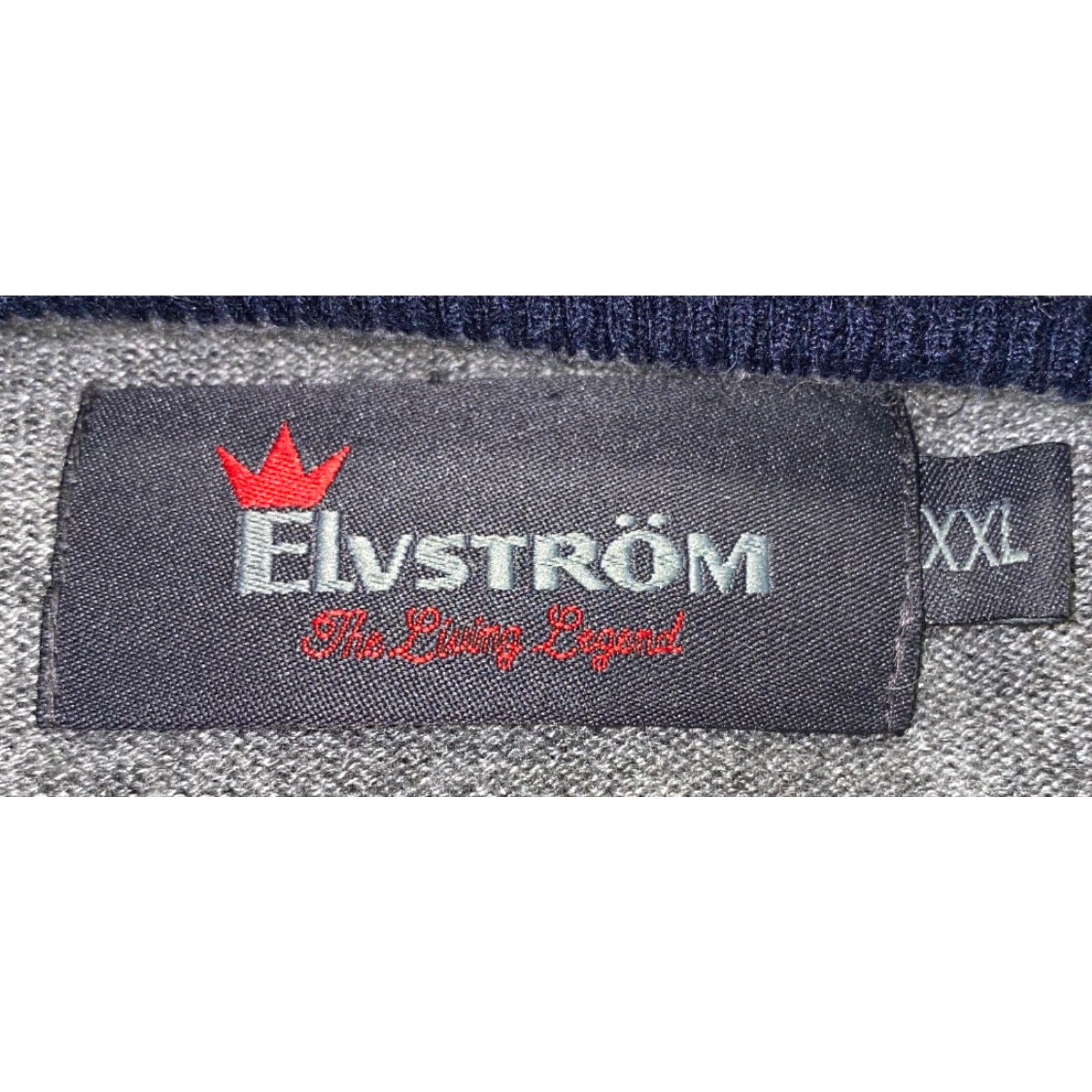 Vintage Elvstrom Crewneck Sweater 2XL Gray Wool Blend Mens Size US XXL / EU 58 / 5 - 5 Thumbnail