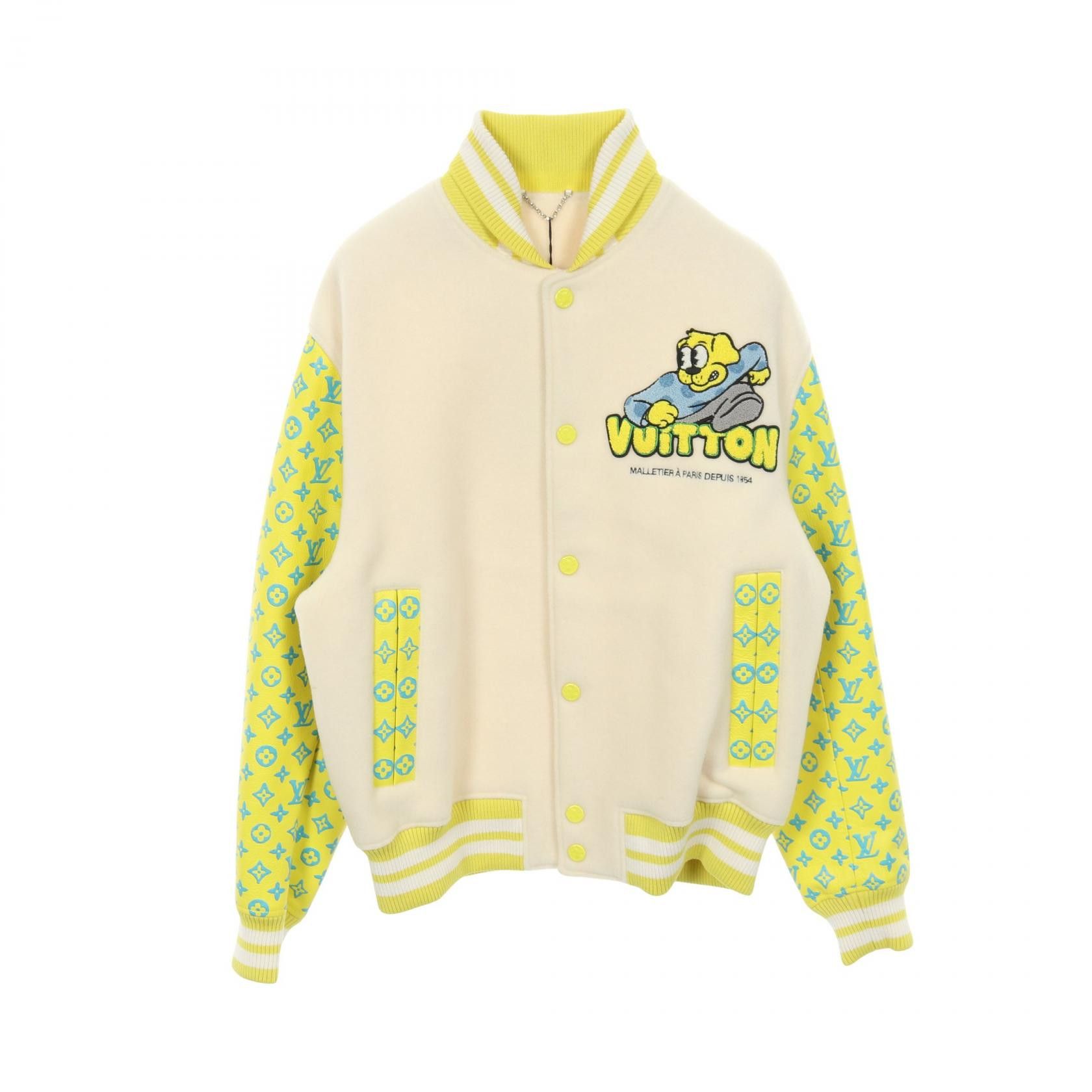 Louis Vuitton Louis Vuitton Louis Vuitton Monogram Playground Varsity Wool Jacket Textile Outerwear DUTY FREE for USA Size ONE SIZE - 1 Thumbnail