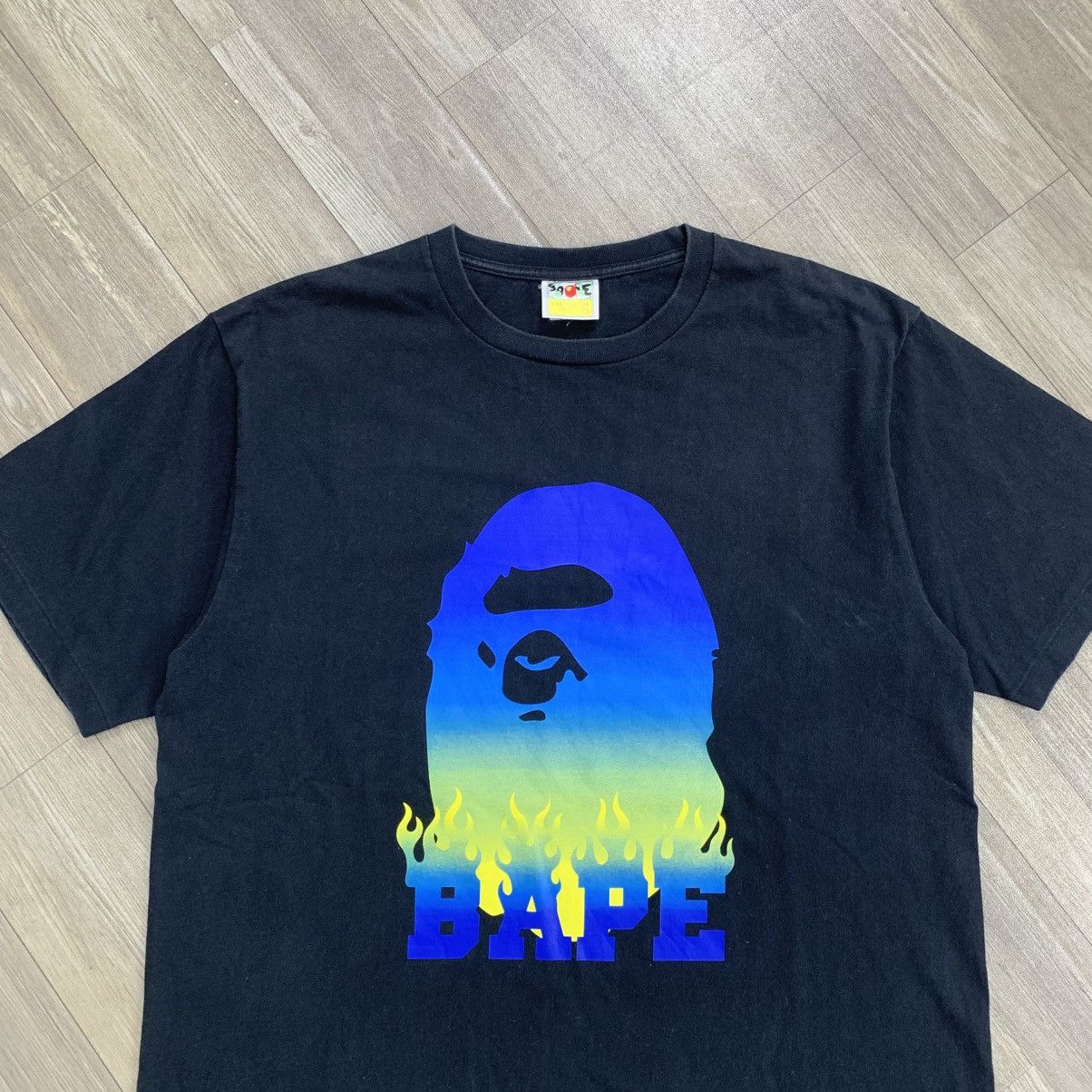 Bape Vintage A Bathing Ape Blue Flame Head Iconic Logo Size US XL / EU 56 / 4 - 2 Thumbnail