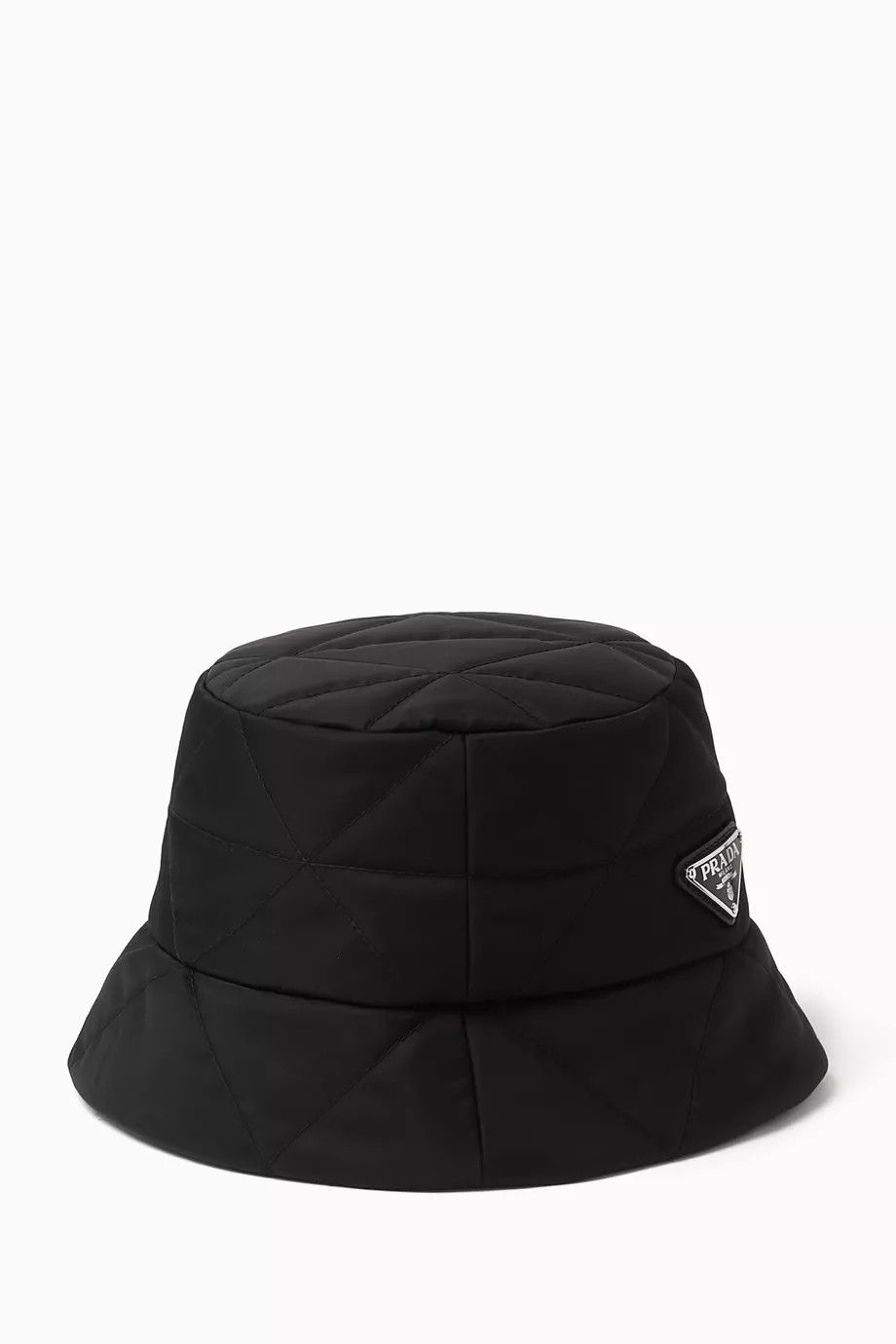 Prada o1mt1gz0925 Size: OS / Triangle Logo Bucket Hat / Cap Black Size ONE SIZE - 3 Thumbnail