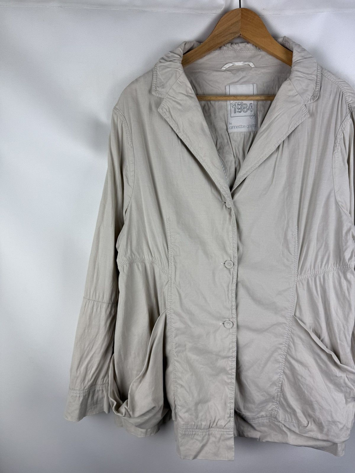 Annette Gortz Annette Gortz Lagenlook Linen Cotton Blazer Jacket Size L / US 10 / IT 46 - 2 Thumbnail
