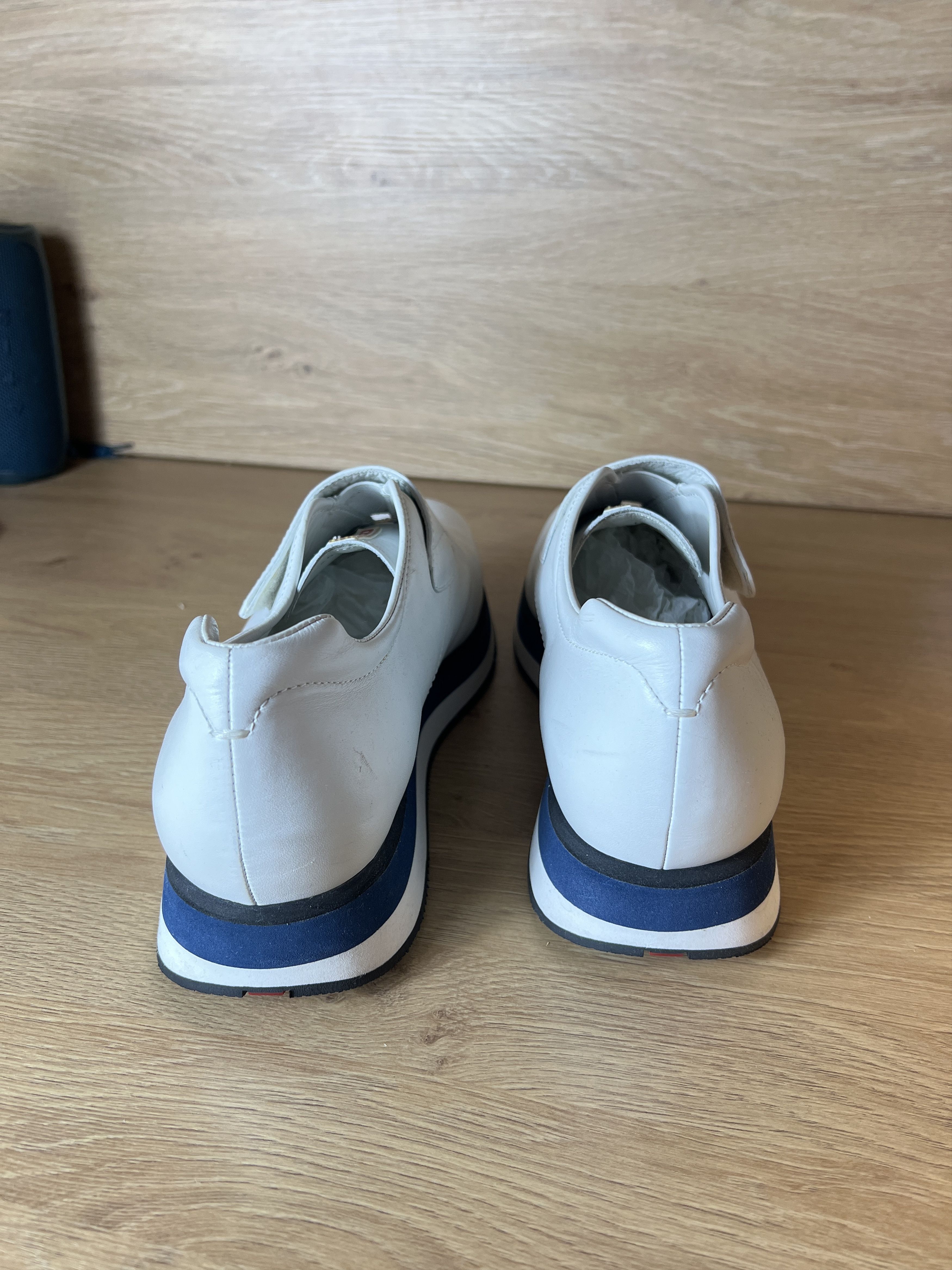 Prada prada leather sport white platform red tab Size US 8.5 / EU 41-42 - 6 Thumbnail
