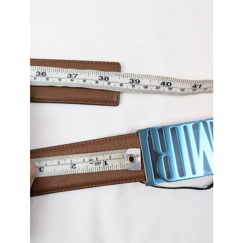 Amiri o1rshd1 Size: 85 / Core 4cm Nappa Belt in Brown Size 32 - 10 Thumbnail