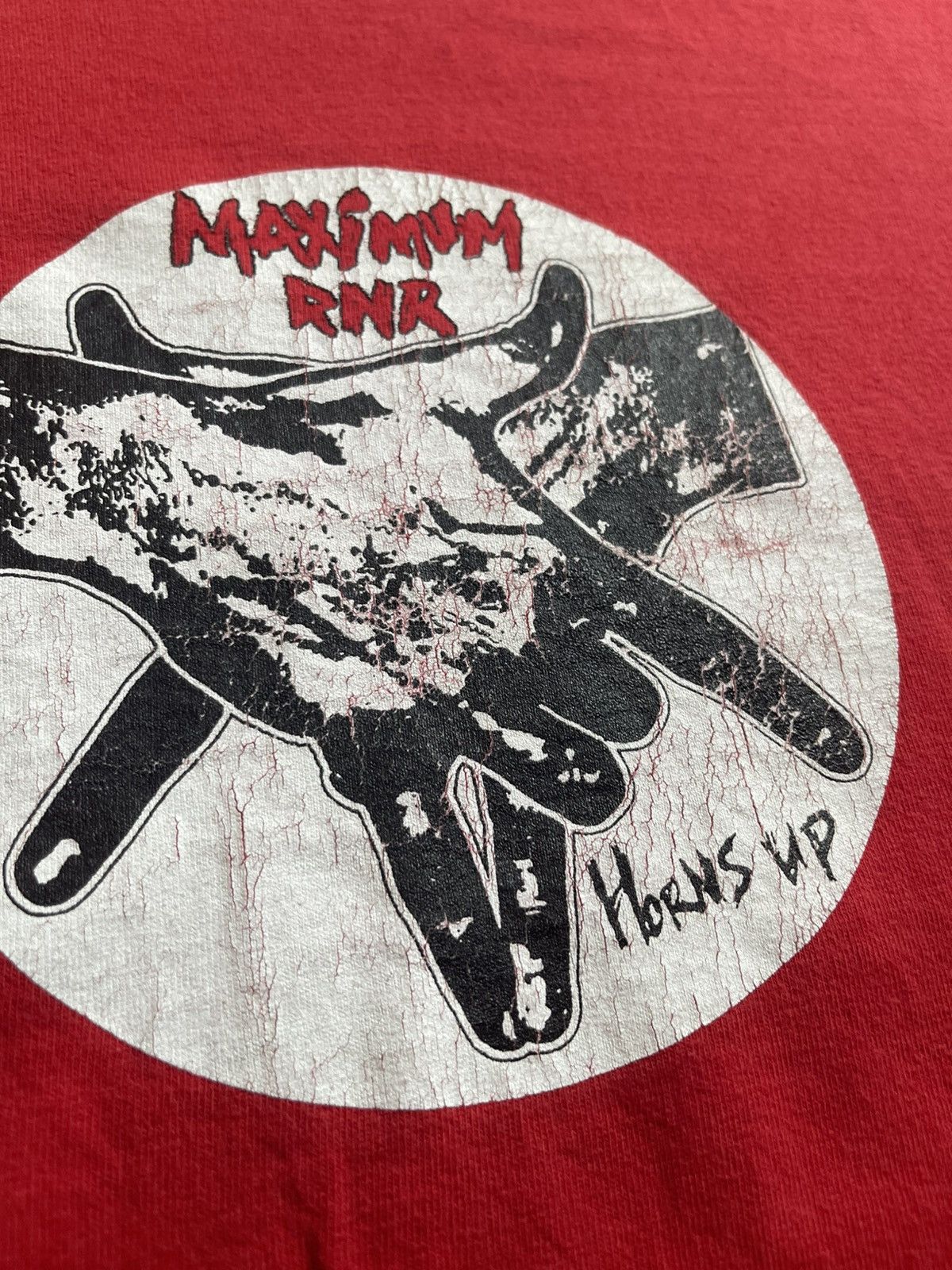 Band Tees Vintage Maximum RNR "Horns Up" Punk Rock Band Tee Size US XL / EU 56 / 4 - 5 Thumbnail