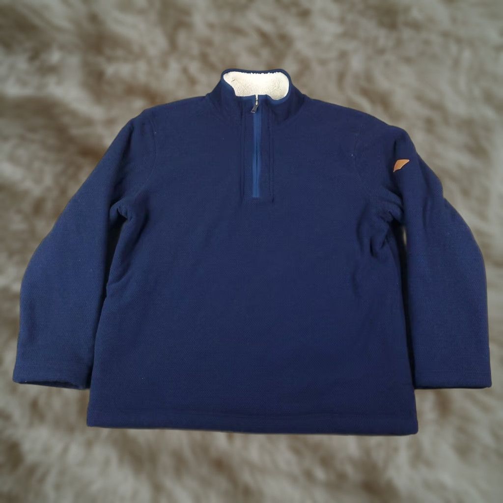 Orvis Orvis Sweater Pullover 1/4 Zip Fleece Lined Large Blue Mens Size US L / EU 52-54 / 3 - 1 Thumbnail