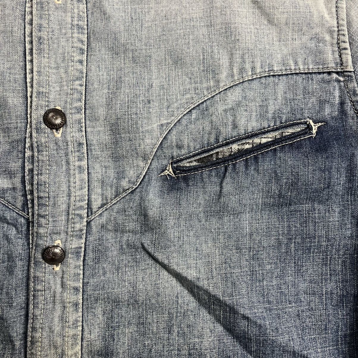 Isamu Katayama Backlash Old Isamu Katayama - Washed Western Button Shirt Size US M / EU 48-50 / 2 - 6 Thumbnail