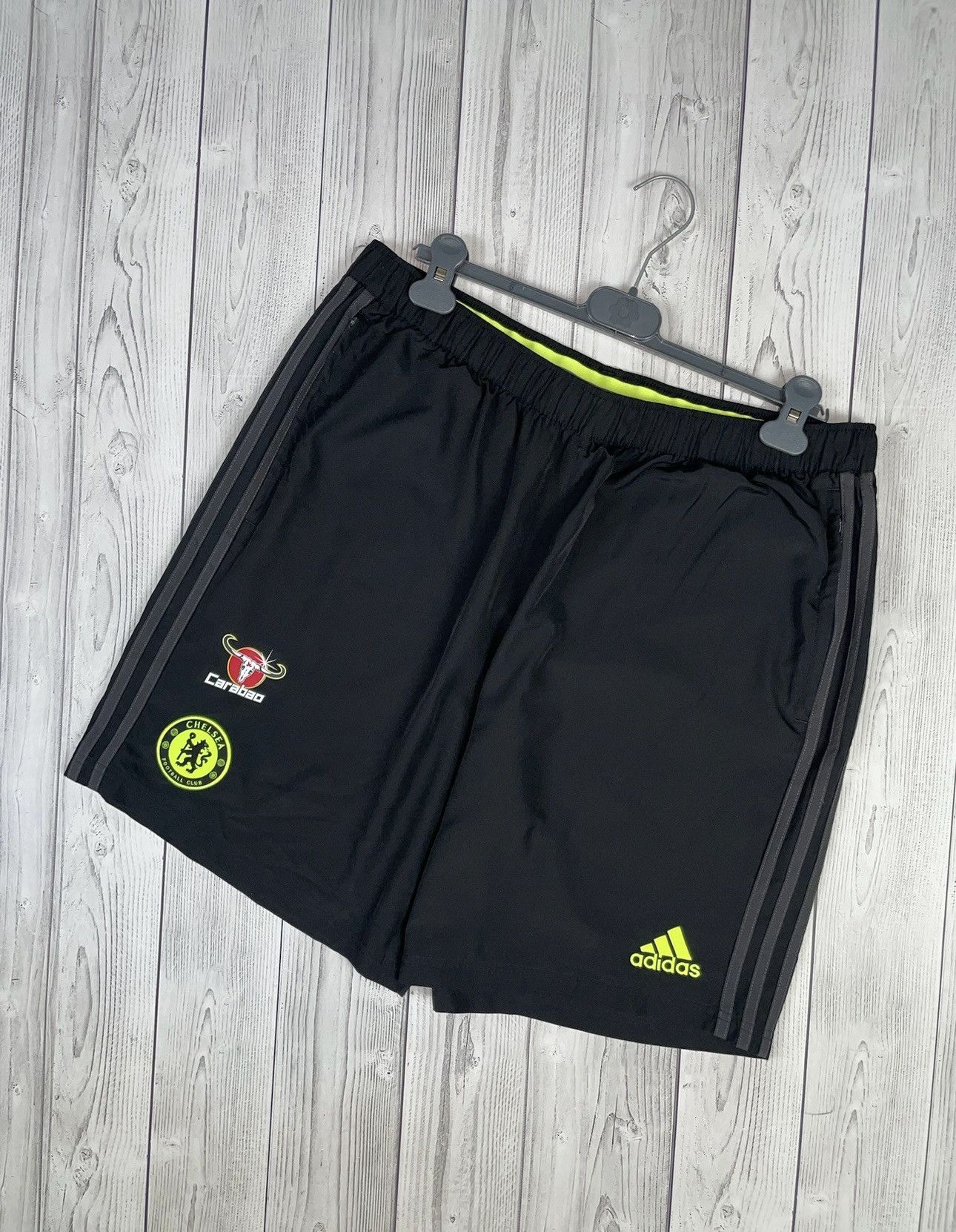 Adidas Vintage adidas Chelsea soccer shorts size XL black away Size US 36 / EU 52 - 1 Thumbnail