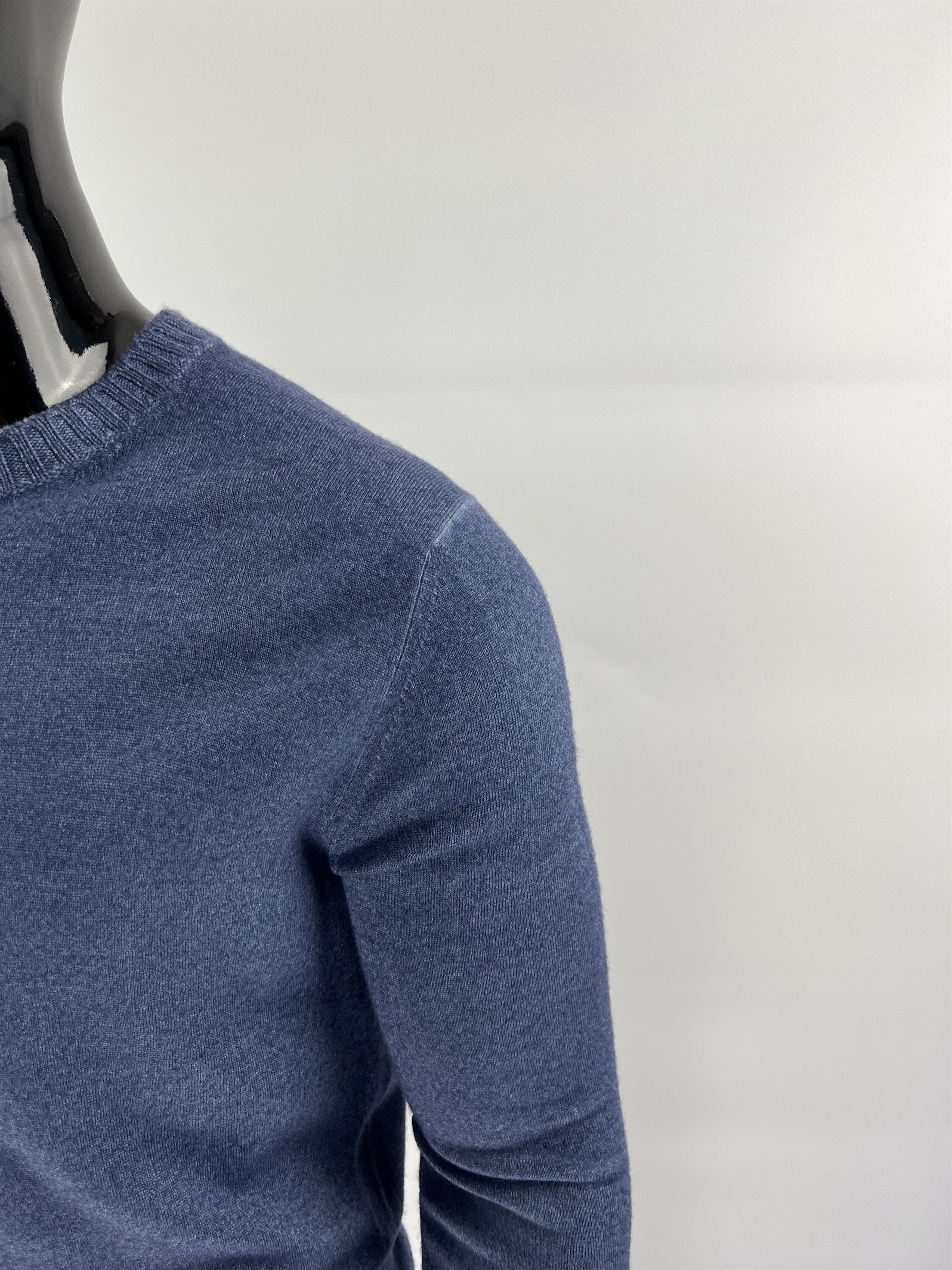 Cruciani Cruciani Men's Blue 100% Wool Sweater Size 52(M/L) Size US M / EU 48-50 / 2 - 6 Thumbnail