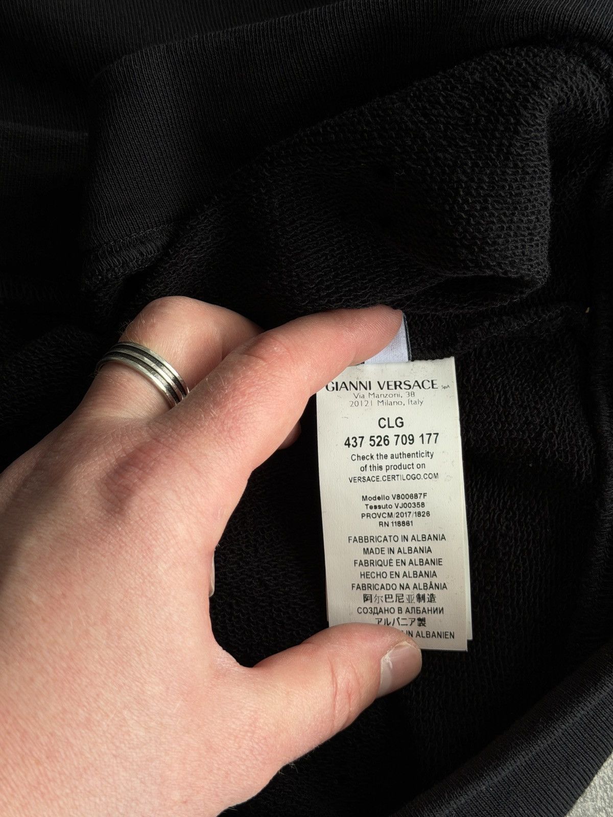 Versace Versace Collection Medusa Black Sweatshirt size S Size US S / EU 44-46 / 1 - 7 Thumbnail