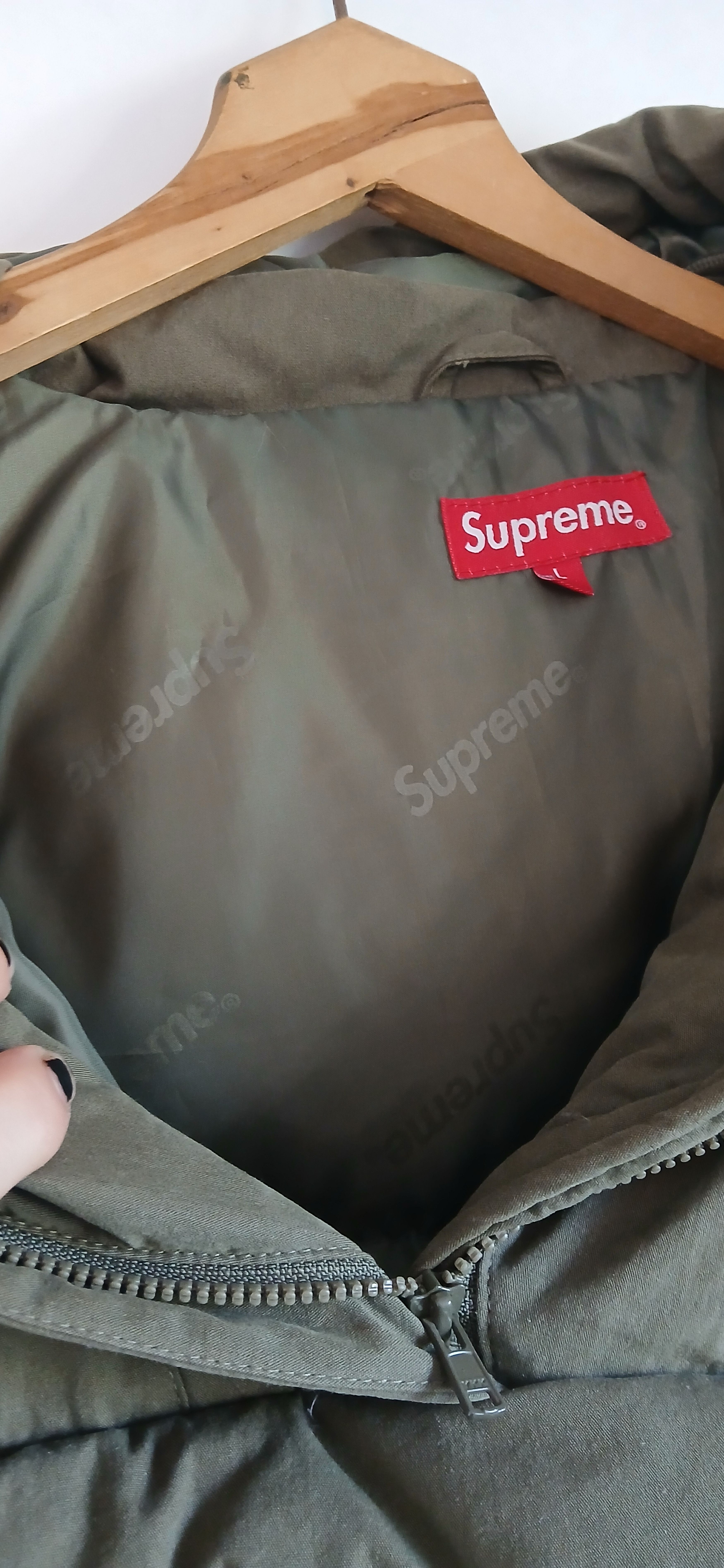 Supreme Supreme SS22 Hooded Down Pullover Puffer Jacket Olive Size US L / EU 52-54 / 3 - 3 Thumbnail