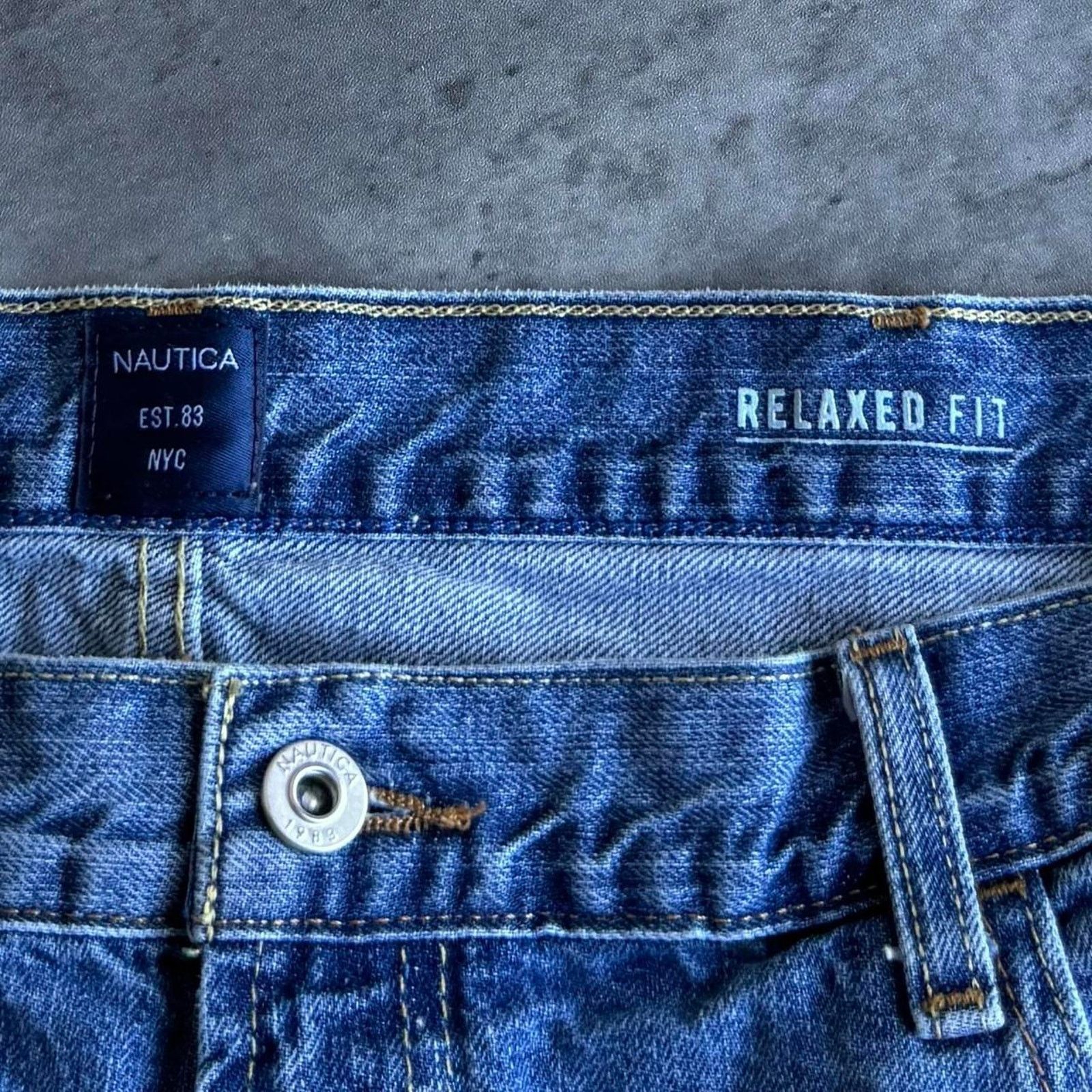 Nautica × Vintage Vintage Y2K Nautica Baggy Grunge Opium Denim Jeans Size US 40 / EU 56 - 4 Thumbnail